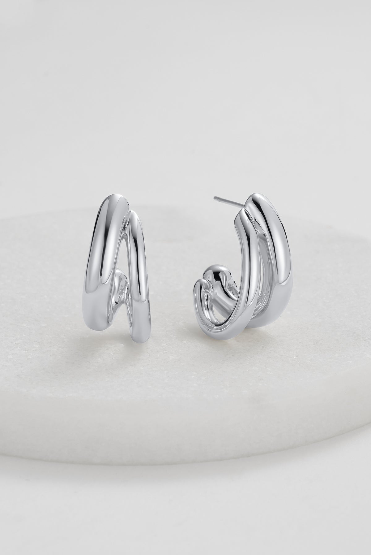 Silver Aria Hoop — Zafino Australia (5 of 5)