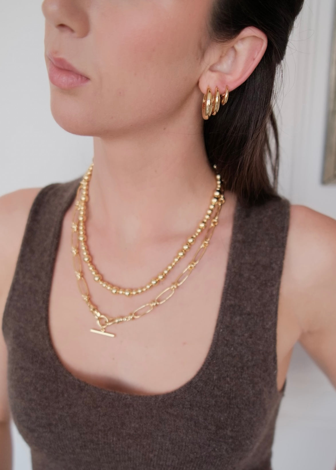 Gold Cleo Hoop Gold - Small — Zafino Australia (2 of 5)