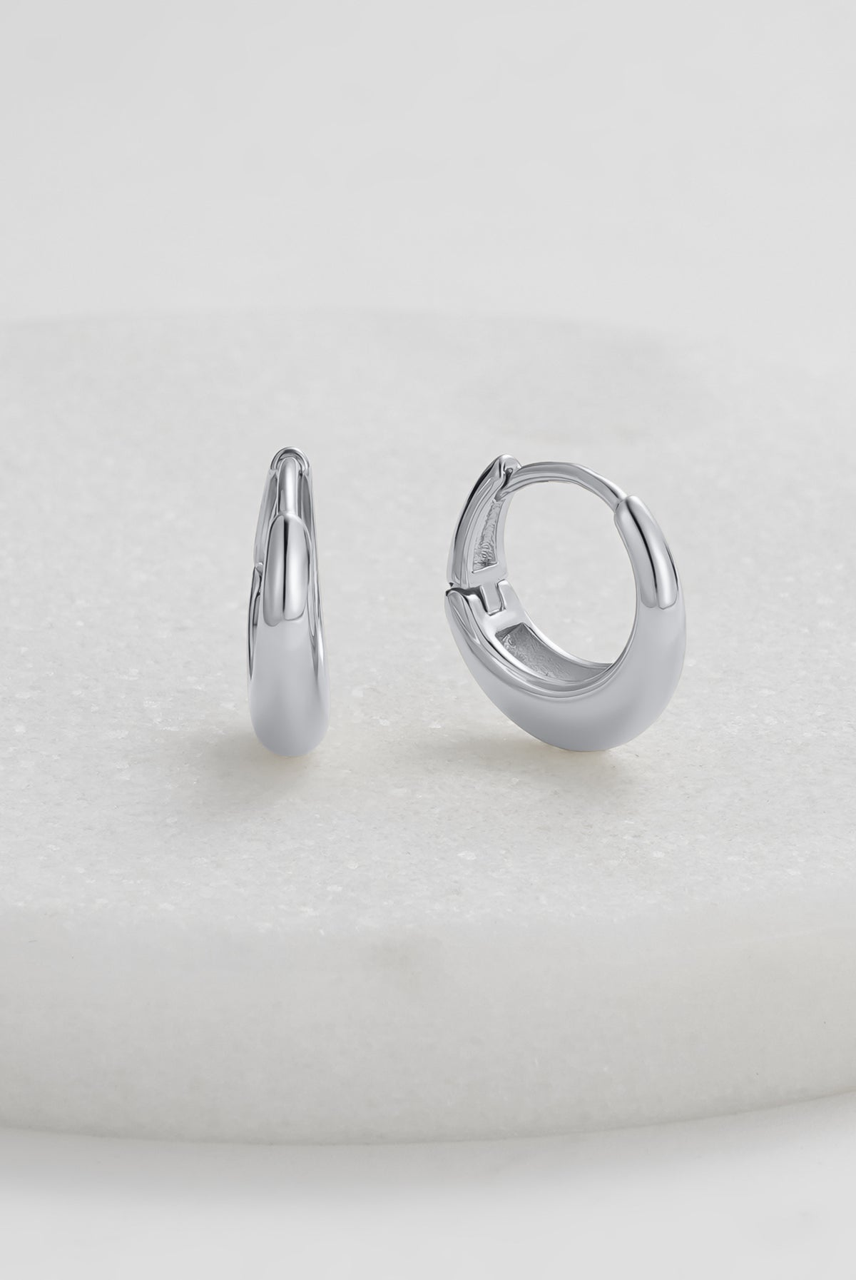 Silver Cleo Hoop Silver - Small — Zafino Australia (4 of 5)