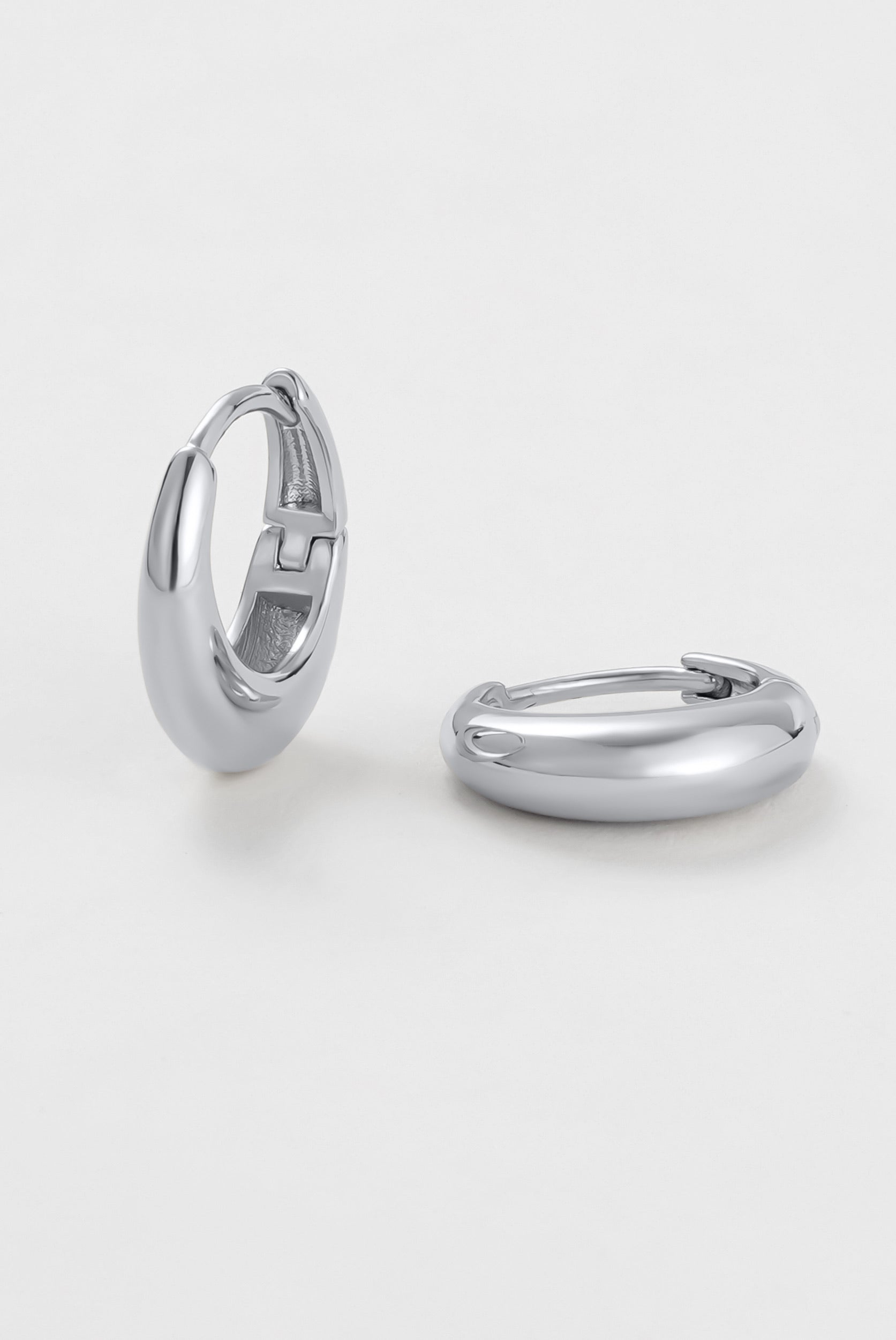 Cleo Hoop Medium - Silver