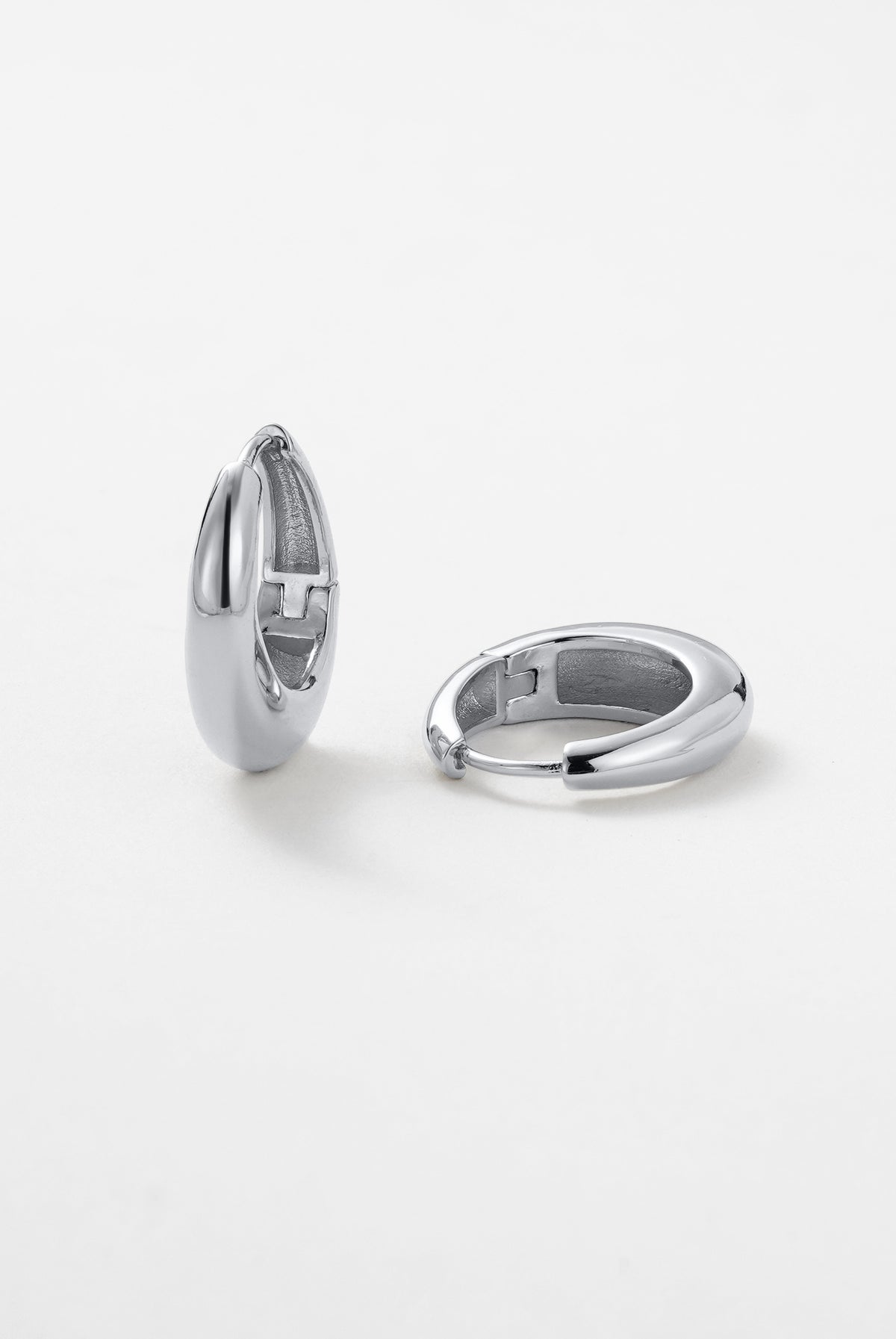 Silver Cleo Hoop Silver - Small — Zafino Australia (1 of 5)
