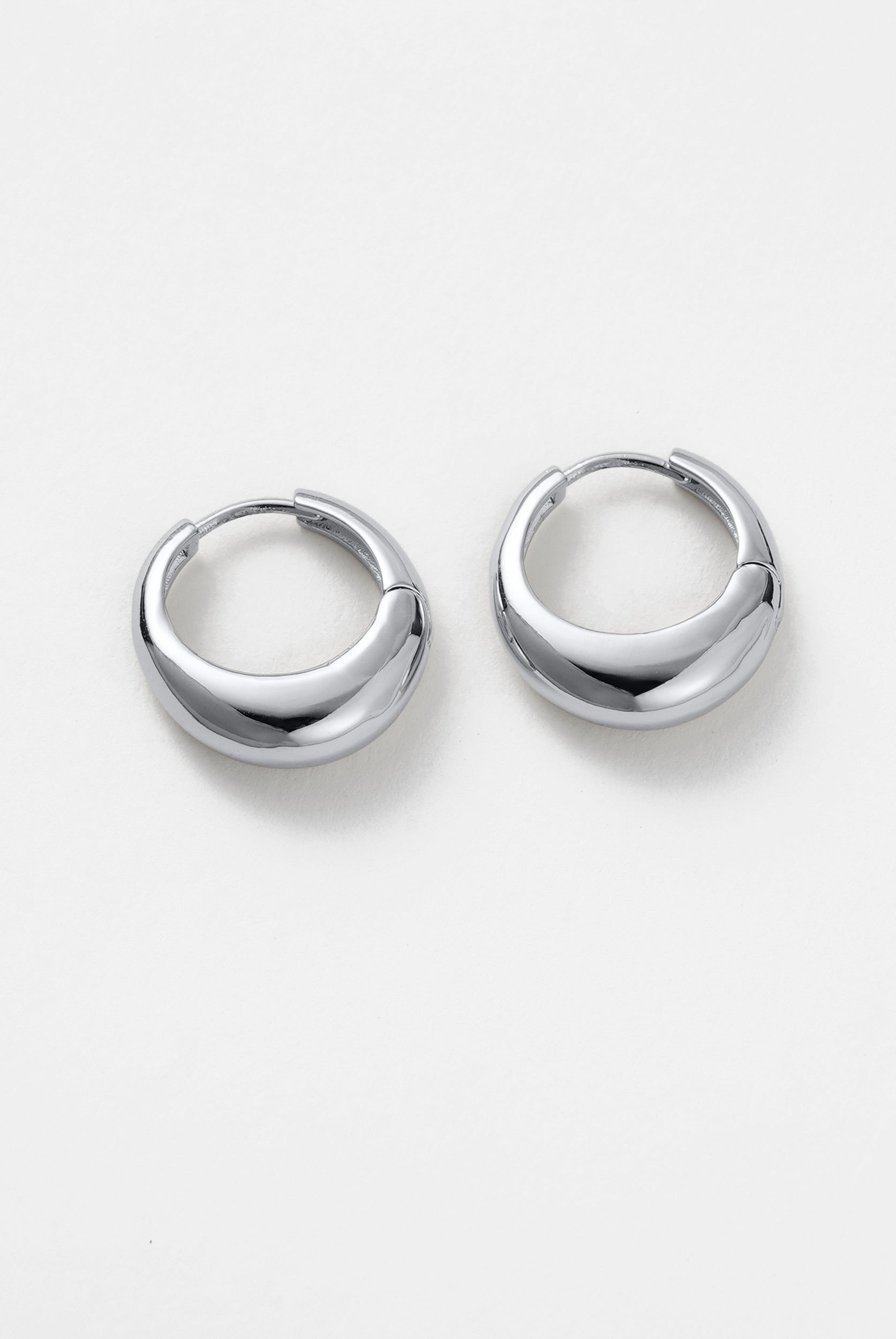 Cleo Hoop Medium - Silver