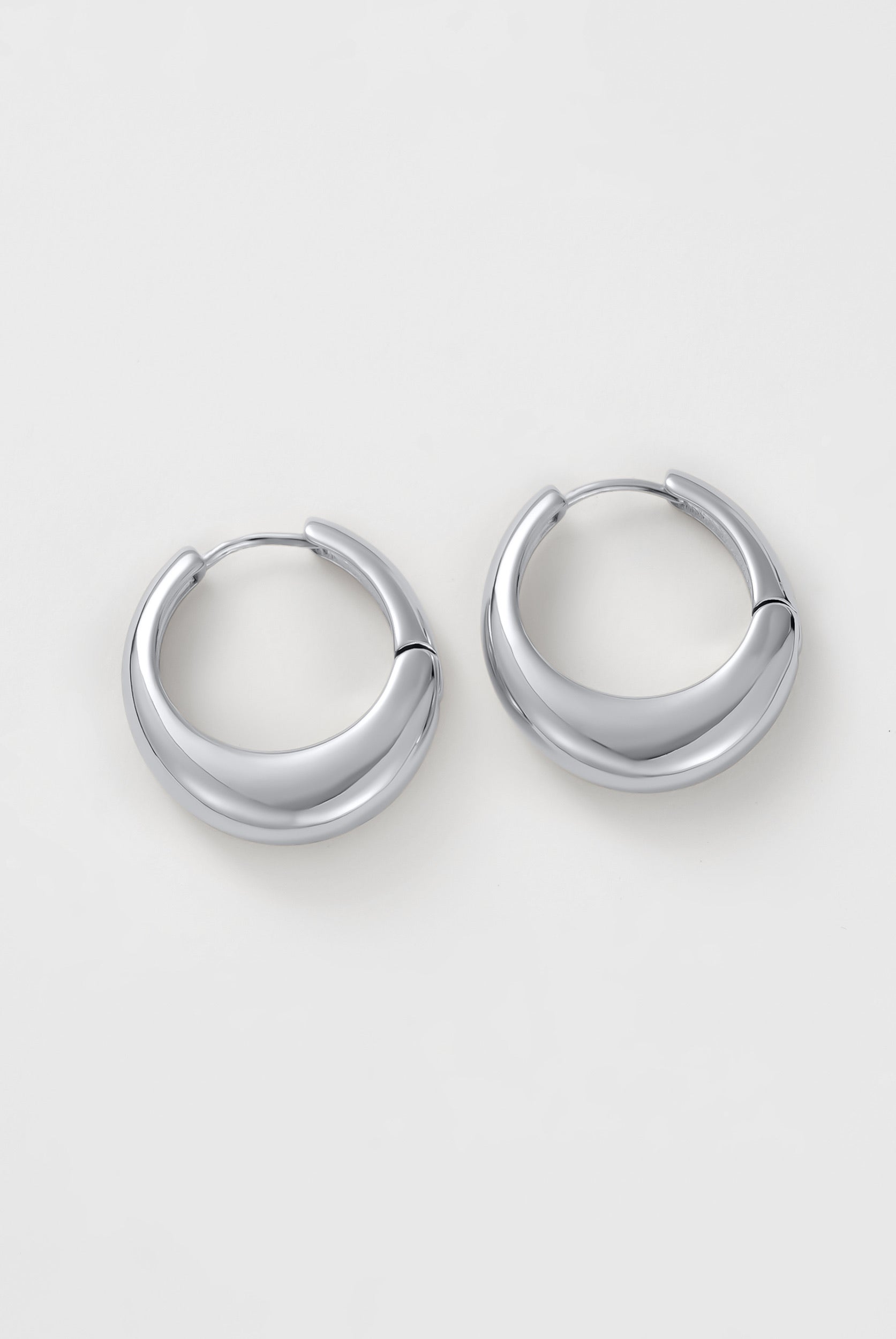 Cleo Hoop Large - Silver