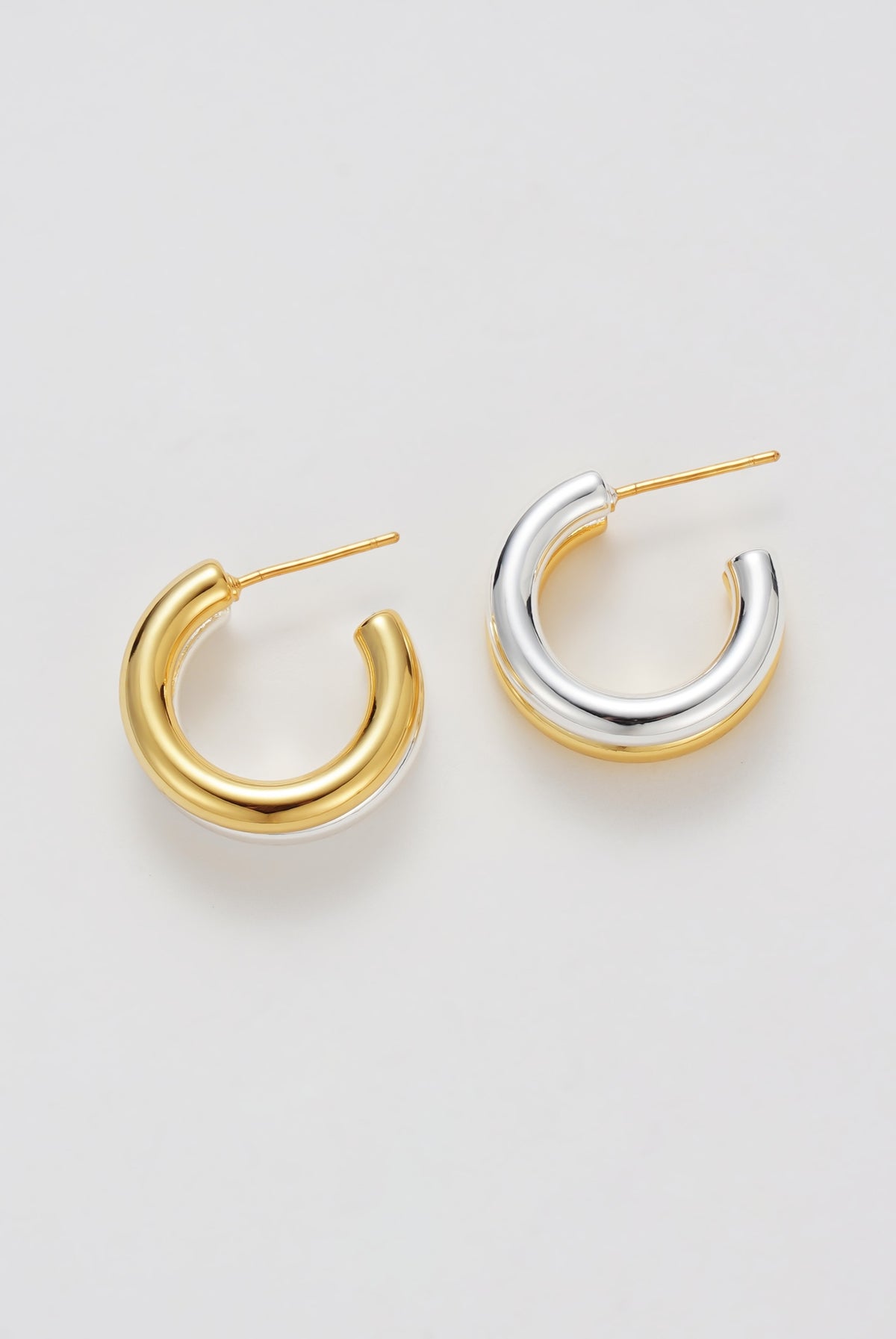 Gold Luna Hoop - Gold/Silver — Zafino Australia (3 of 5)