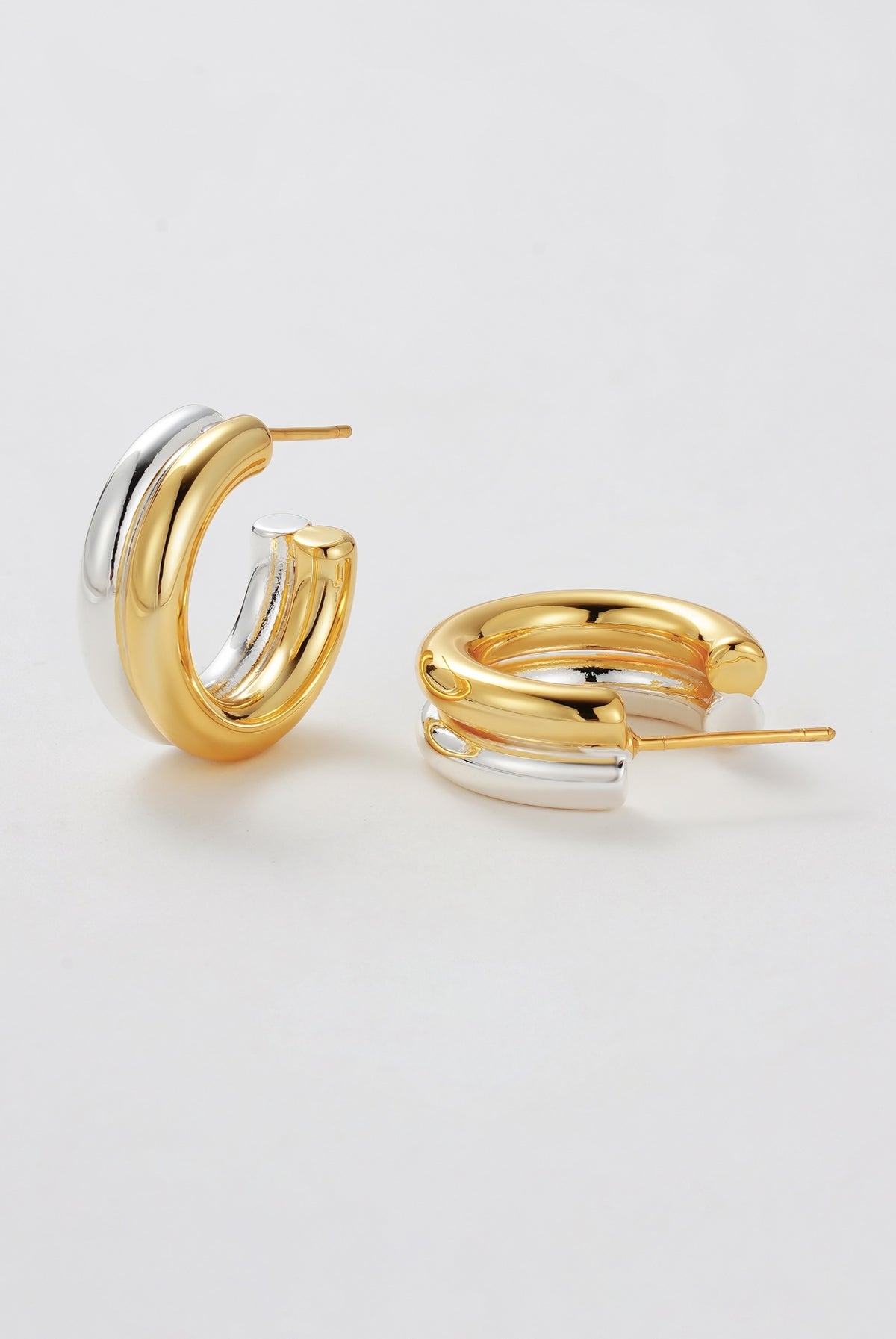 Gold Luna Hoop - Gold/Silver — Zafino Australia (1 of 5)