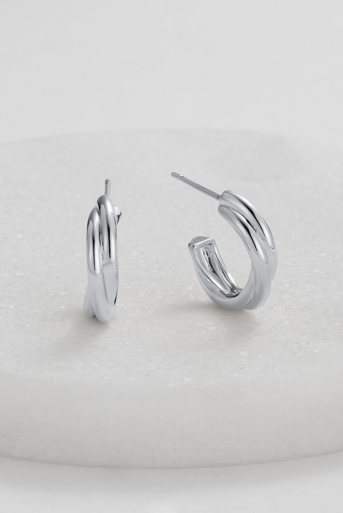 Silver Eloise Hoop — Zafino Australia (5 of 5)
