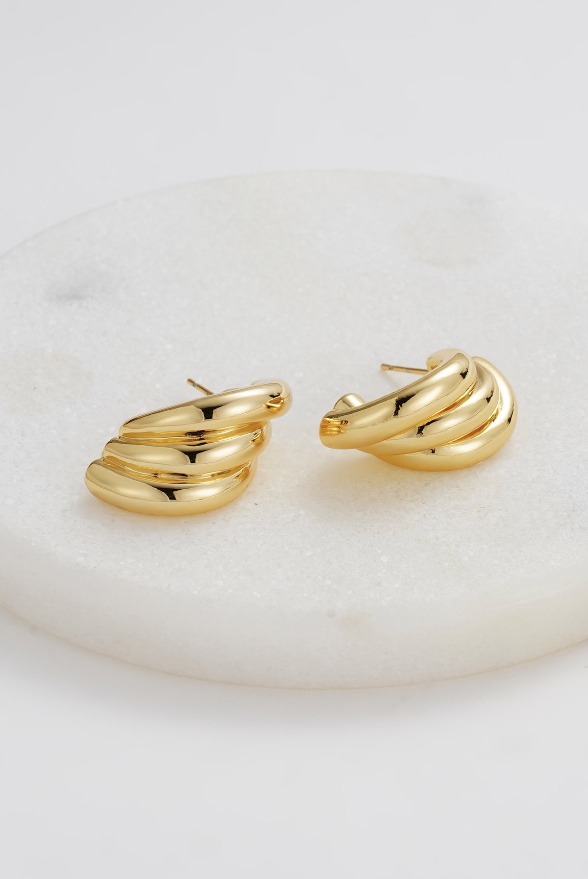 Gold Mila Earring — Zafino Australia (2 of 5)