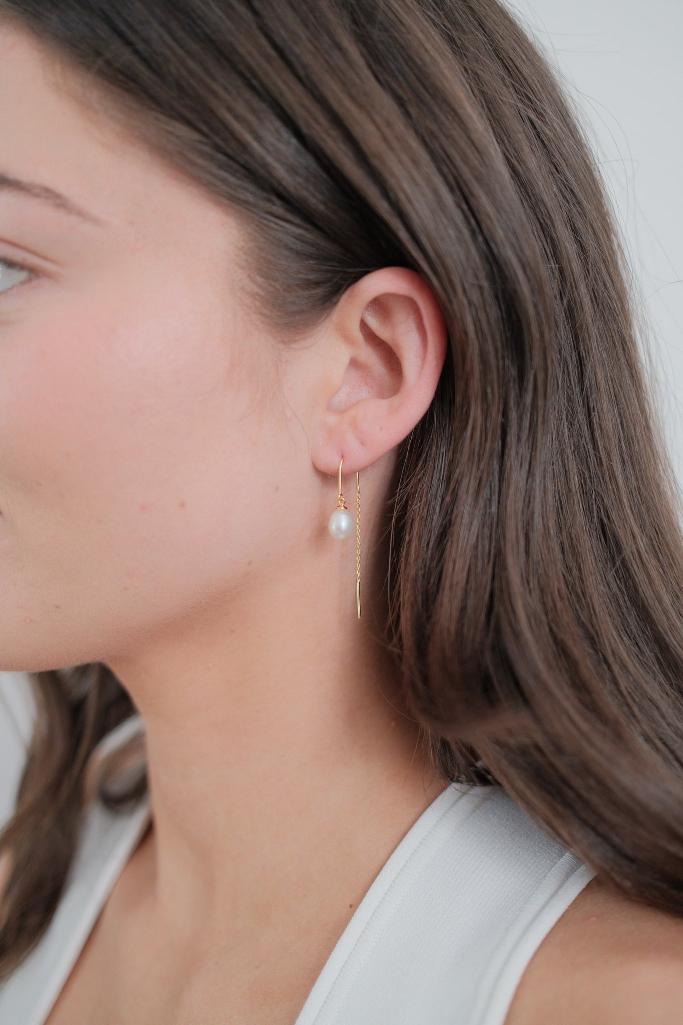 Talia Thread Earring - Gold