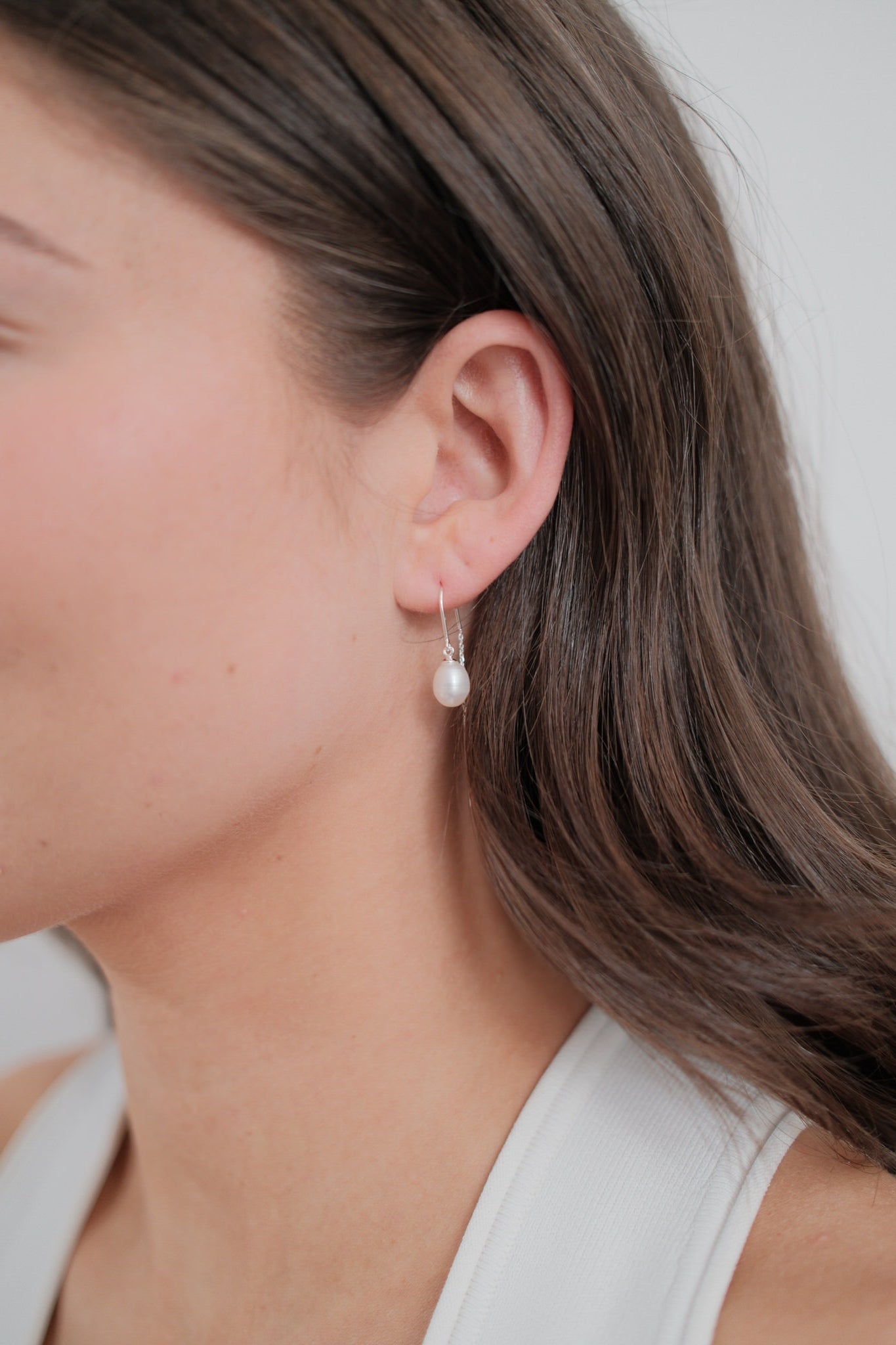 Talia Thread Earring - Silver