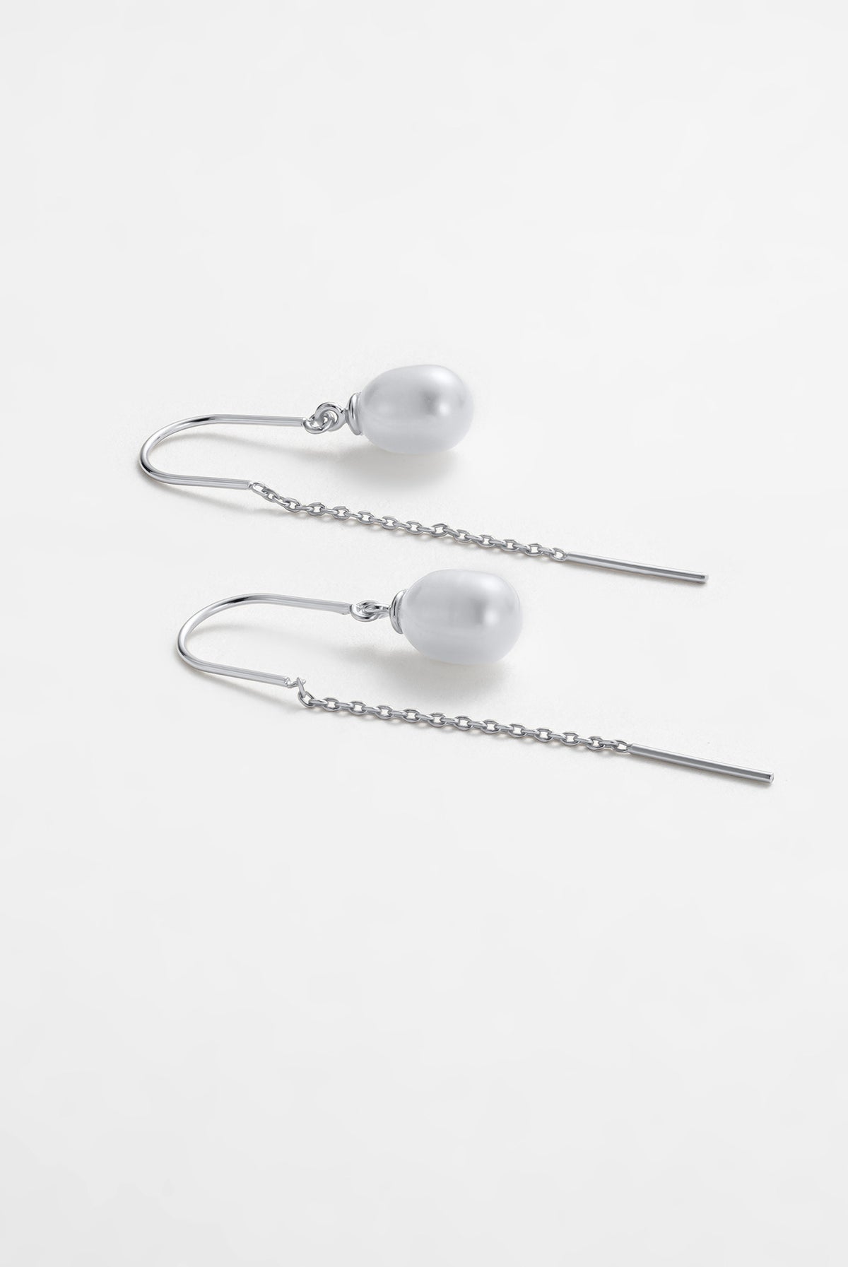 Silver Talia Thread Earring — Zafino Australia (4 of 5)