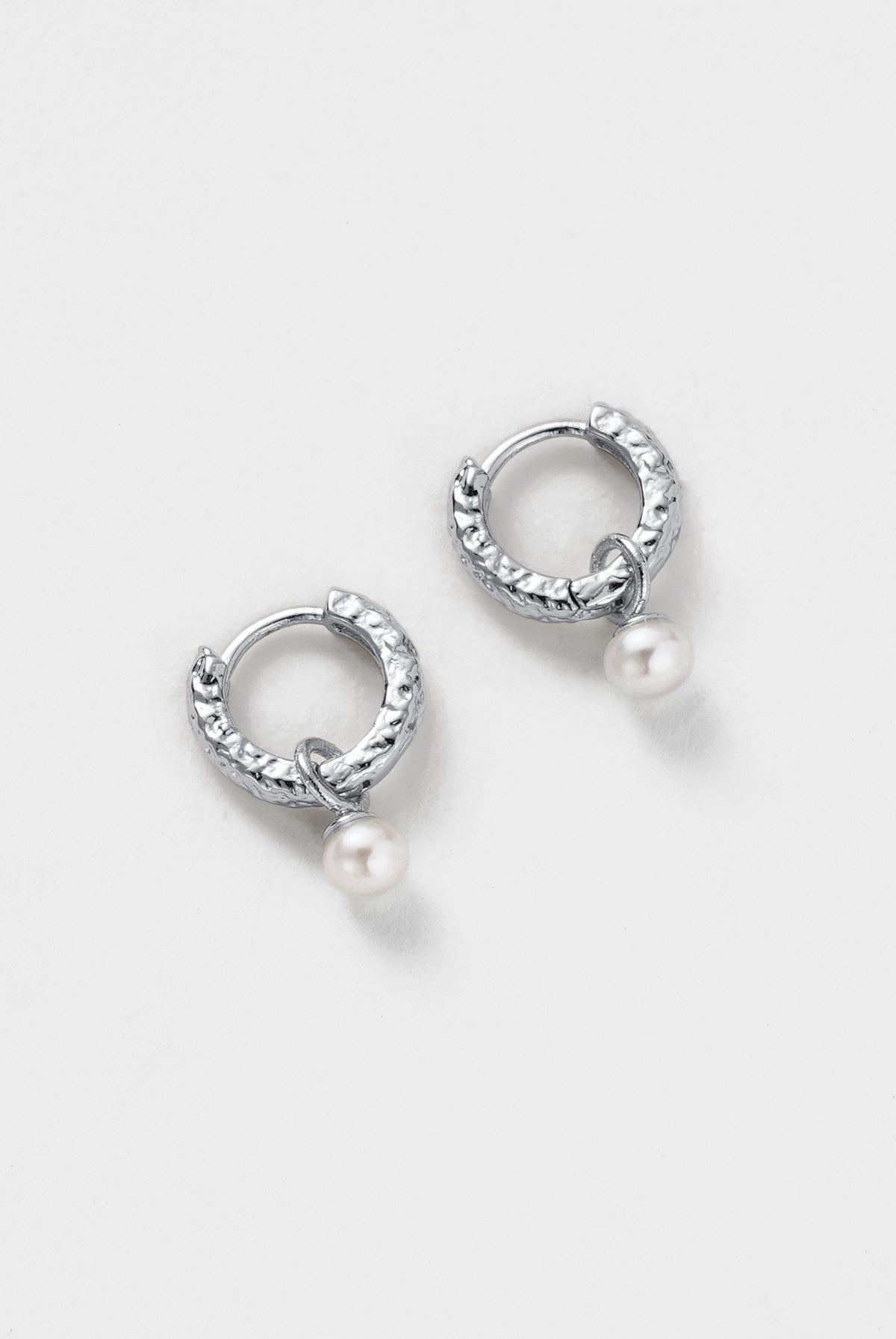 Silver Emery Earring - Pearl / Silver — Zafino Australia (1 of 5)