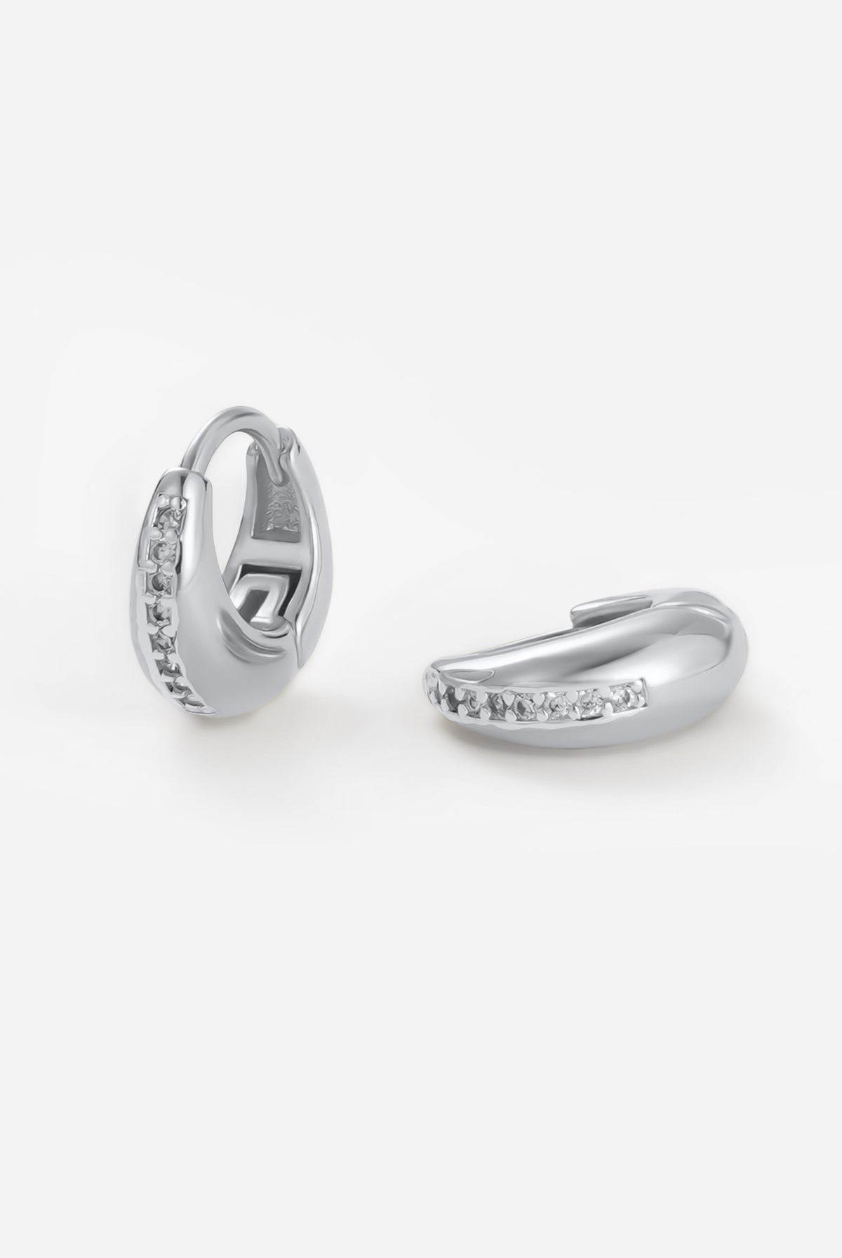Silver Hayley Huggie — Zafino Australia (1 of 4)