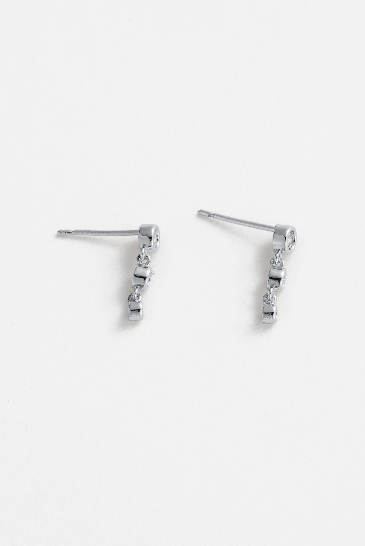 Silver Abby Earring - Clear / Silver — Zafino Australia (3 of 4)