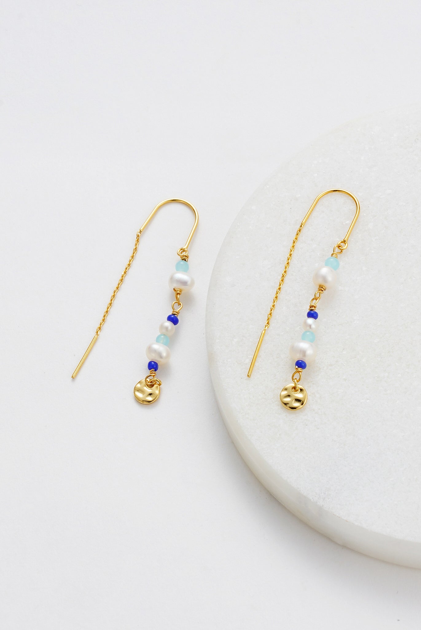 Alice Thread Earring - Blue
