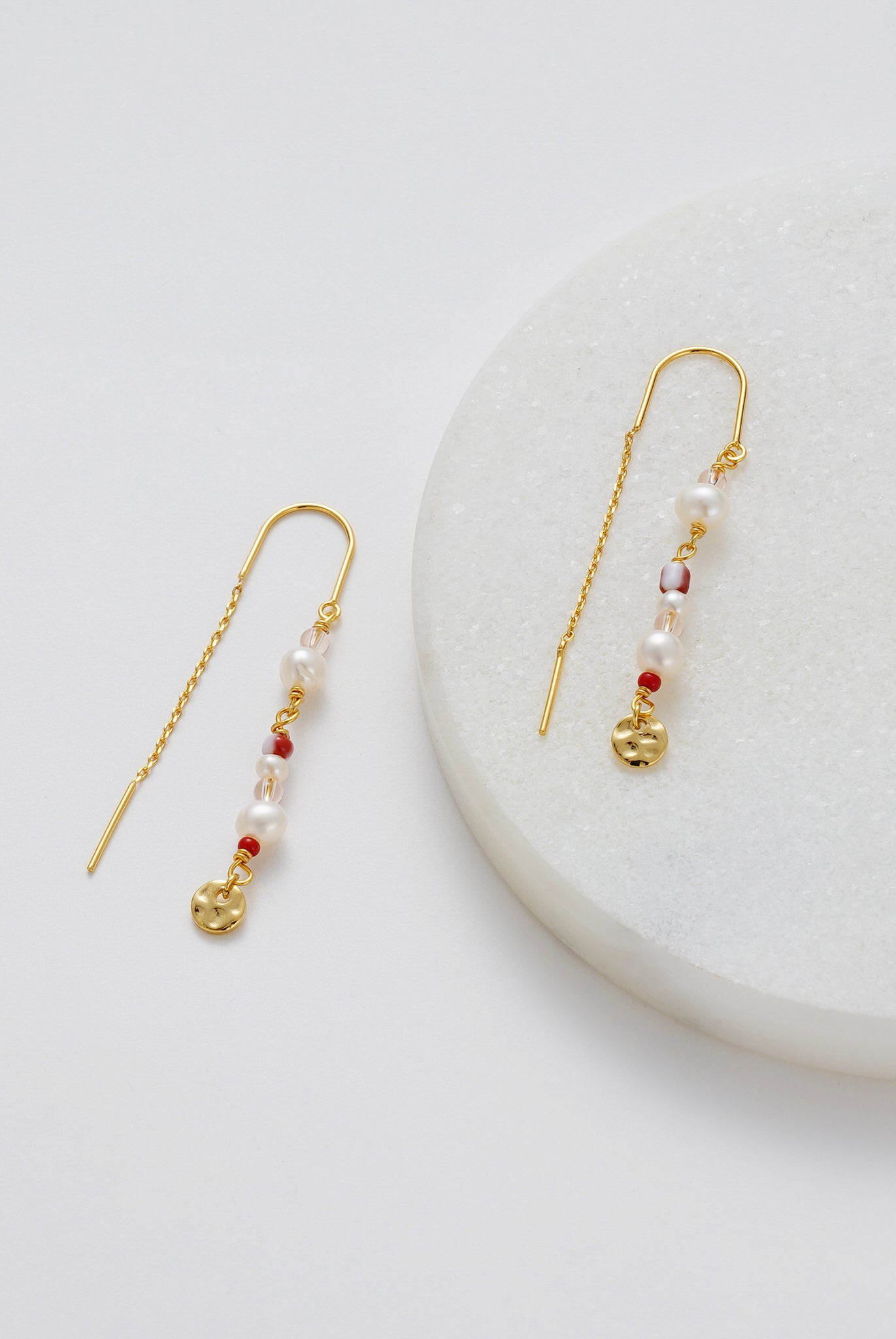 Alice Thread Earring - Pink