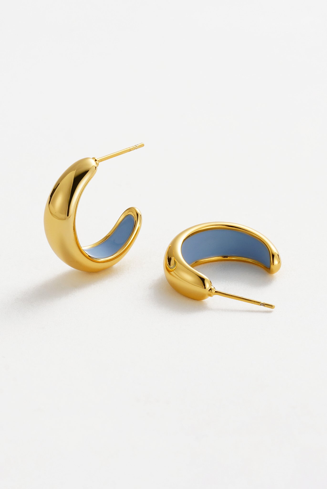 Mindi Hoop - Blue/Gold