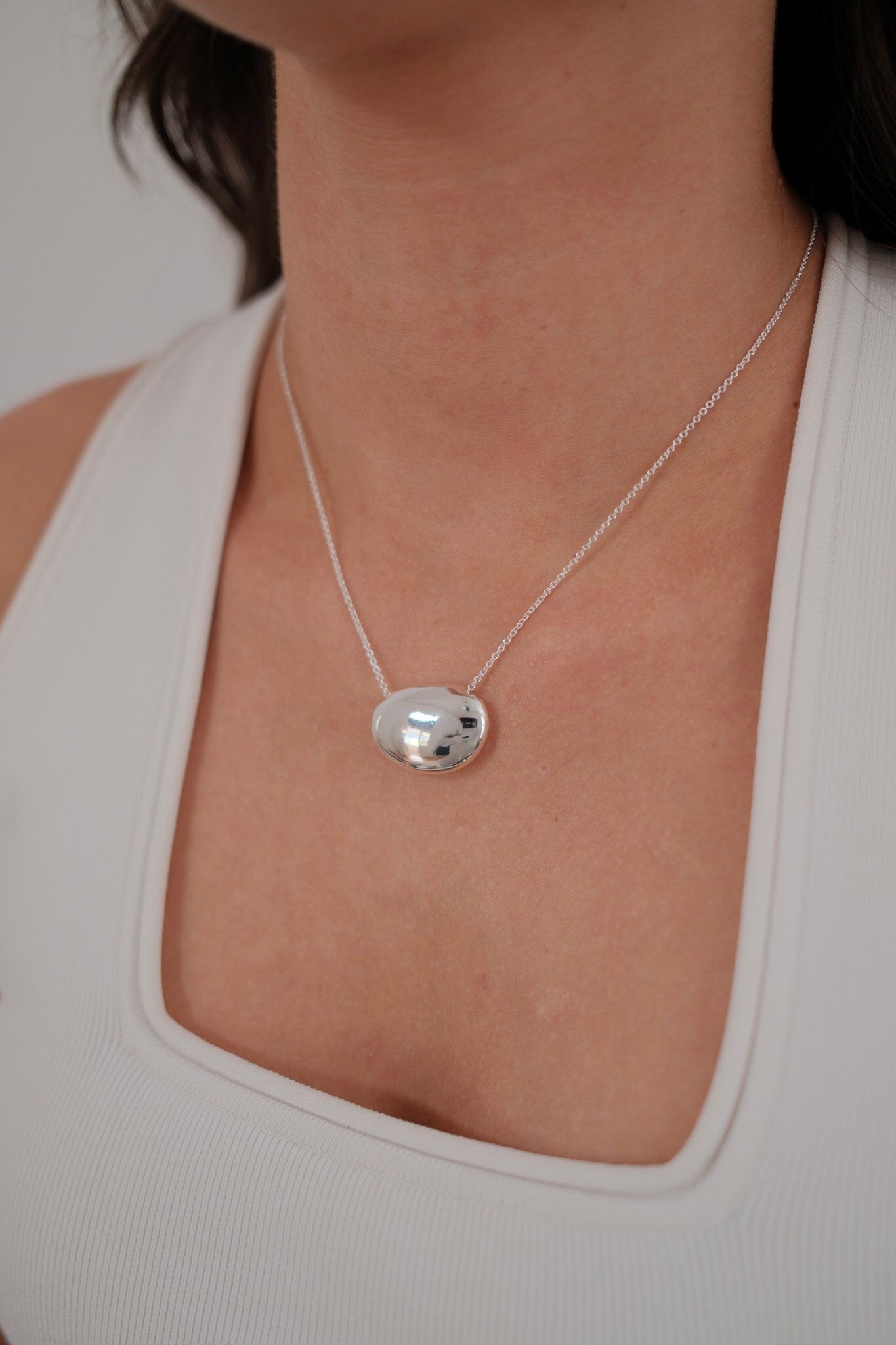 Paisley Necklace - Silver