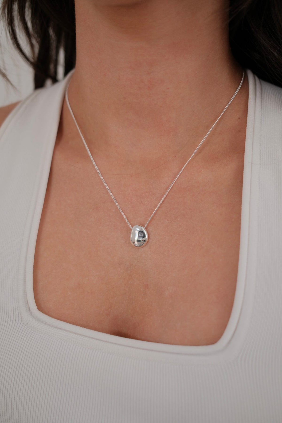Silver Clare Necklace — Zafino Australia (2 of 5)