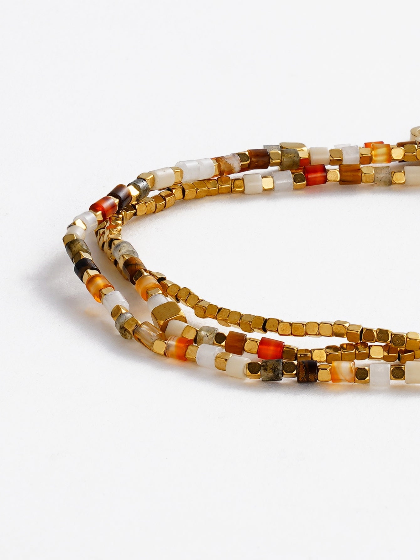 Ophelia Wrap Bracelet - Berry / Gold