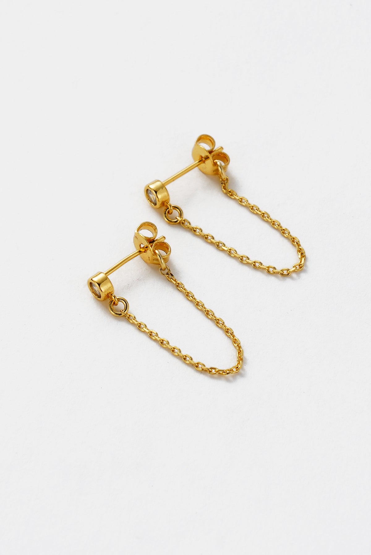 Gold Crystal Chain Wrap Earring — Zafino Australia (5 of 5)