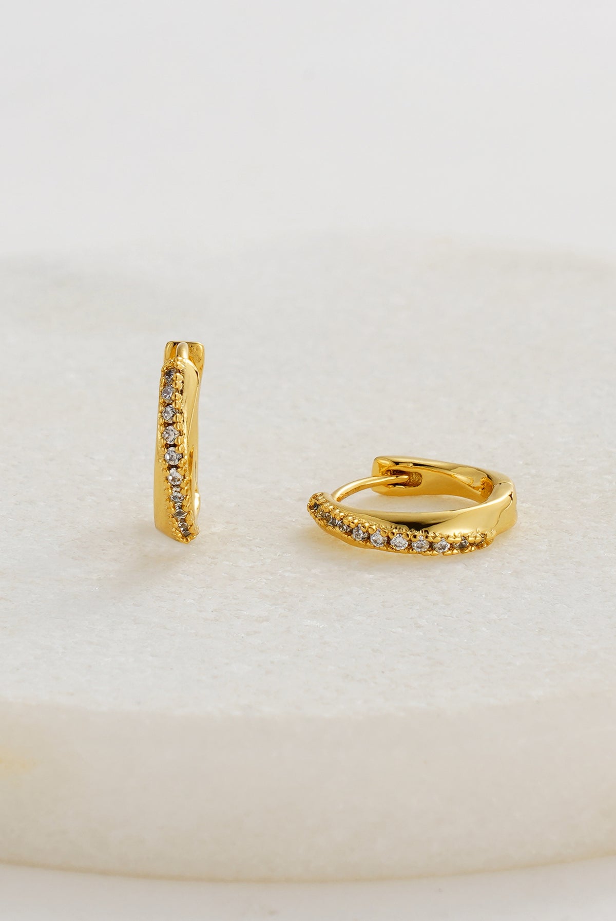 Gold Celeste Huggie — Zafino Australia (2 of 4)