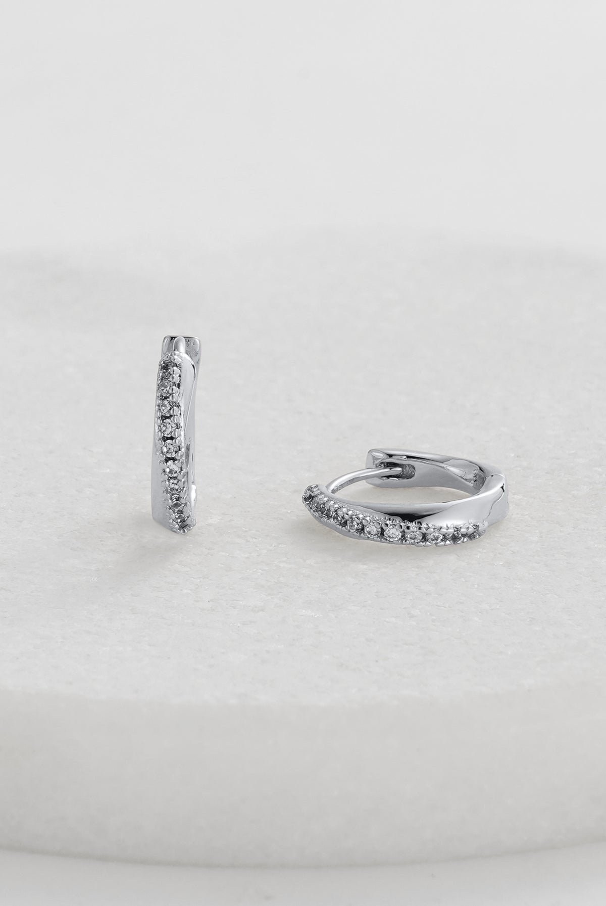 Silver Celeste Huggie — Zafino Australia (2 of 4)