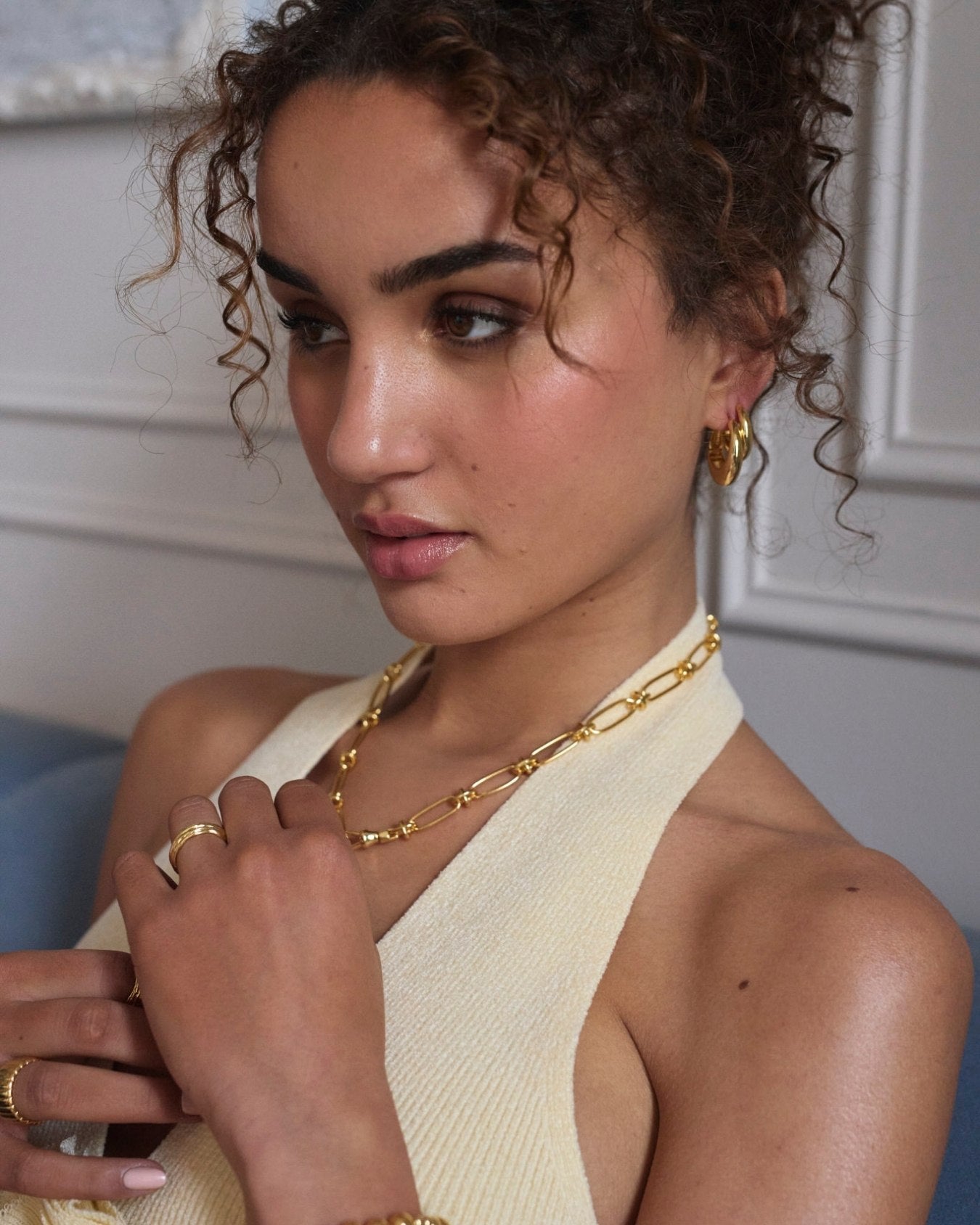 Hoop style earrings