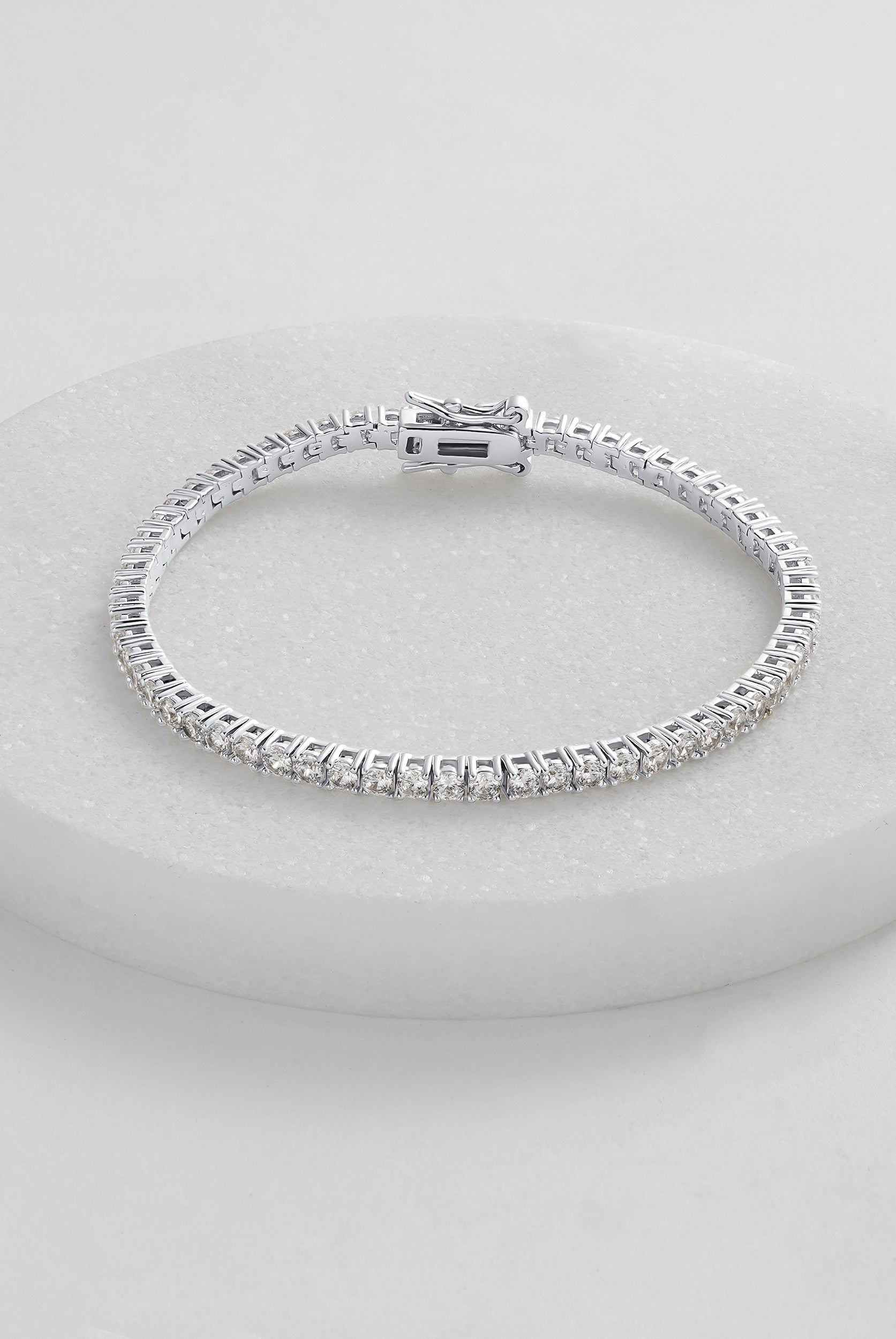 Dani Tennis Bracelet - Silver