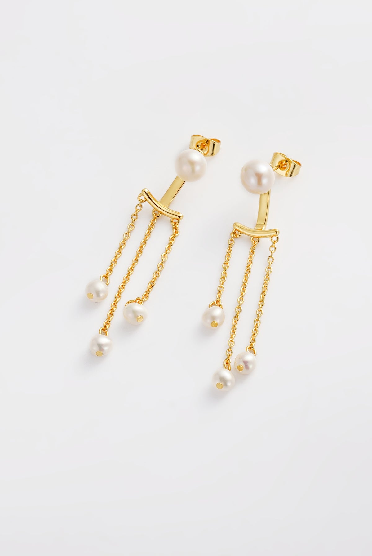 Gold Elise Pearl Earring — Zafino Australia (5 of 5)