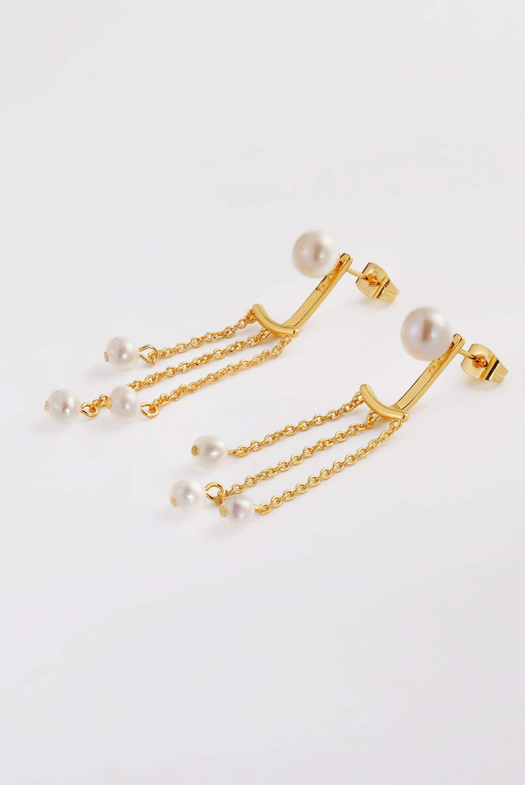 Elise Pearl Earring - Gold