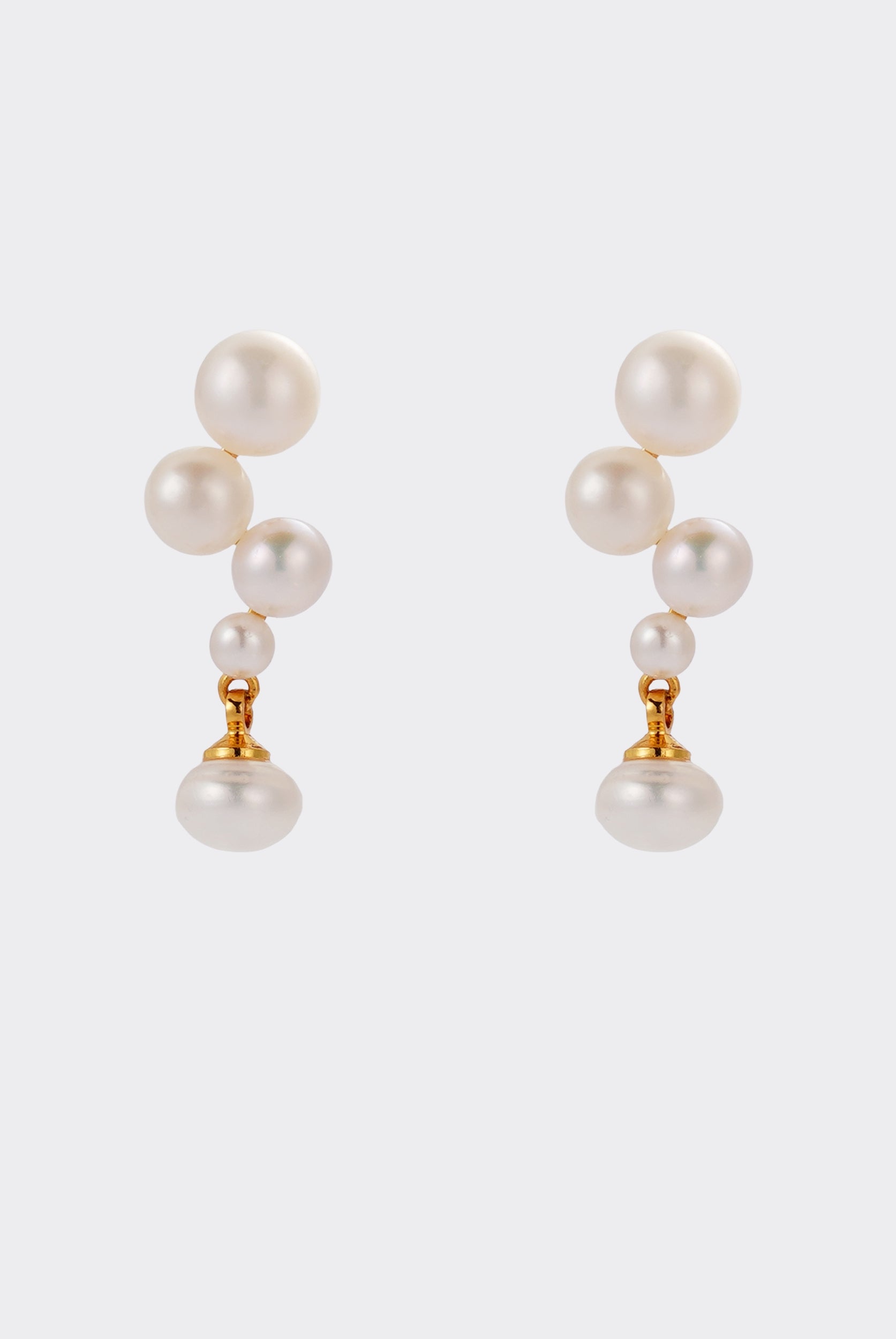 Luna Pearl Earring - Gold