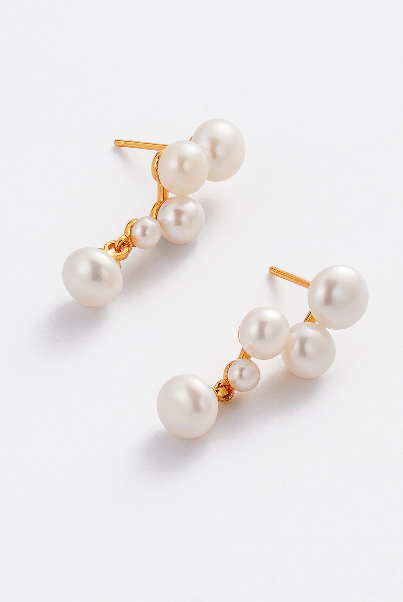 Luna Pearl Earring - Gold