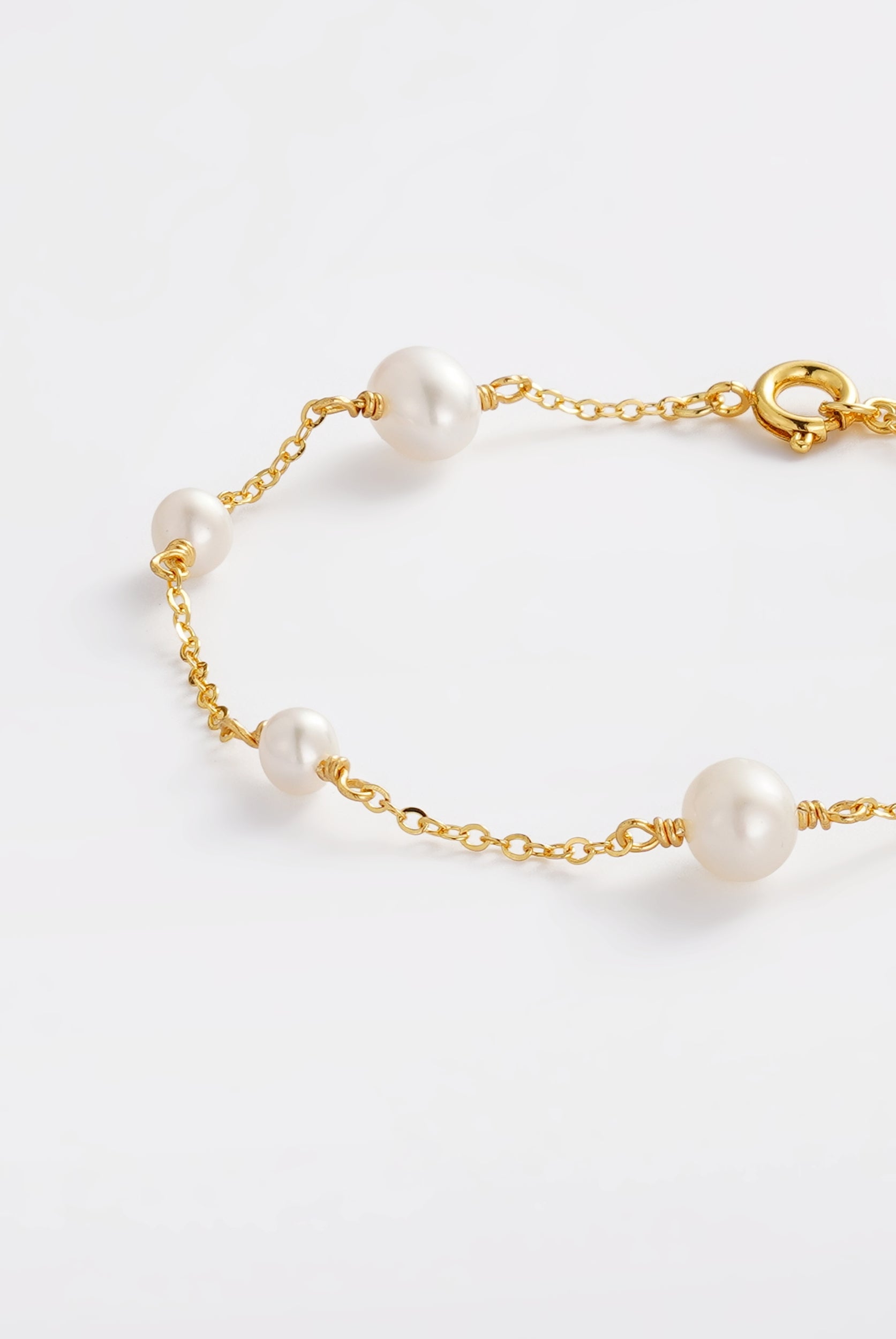 Luna Pearl Bracelet - Gold