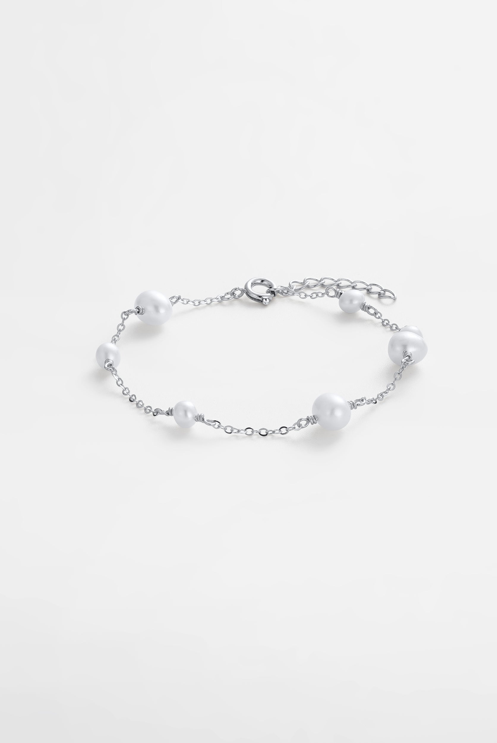 Luna Pearl Bracelet - Silver