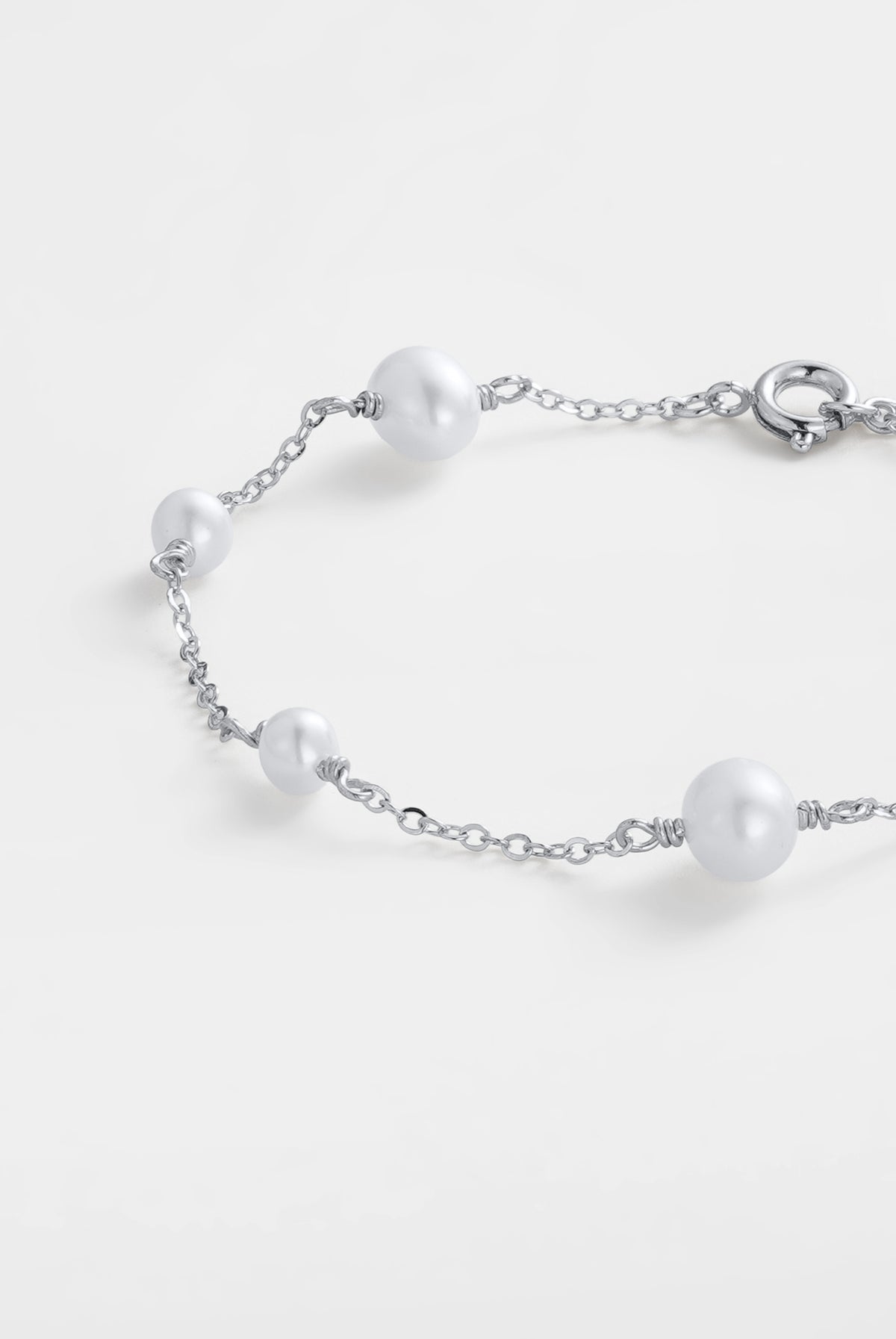 Silver Luna Pearl Bracelet — Zafino Australia (3 of 4)