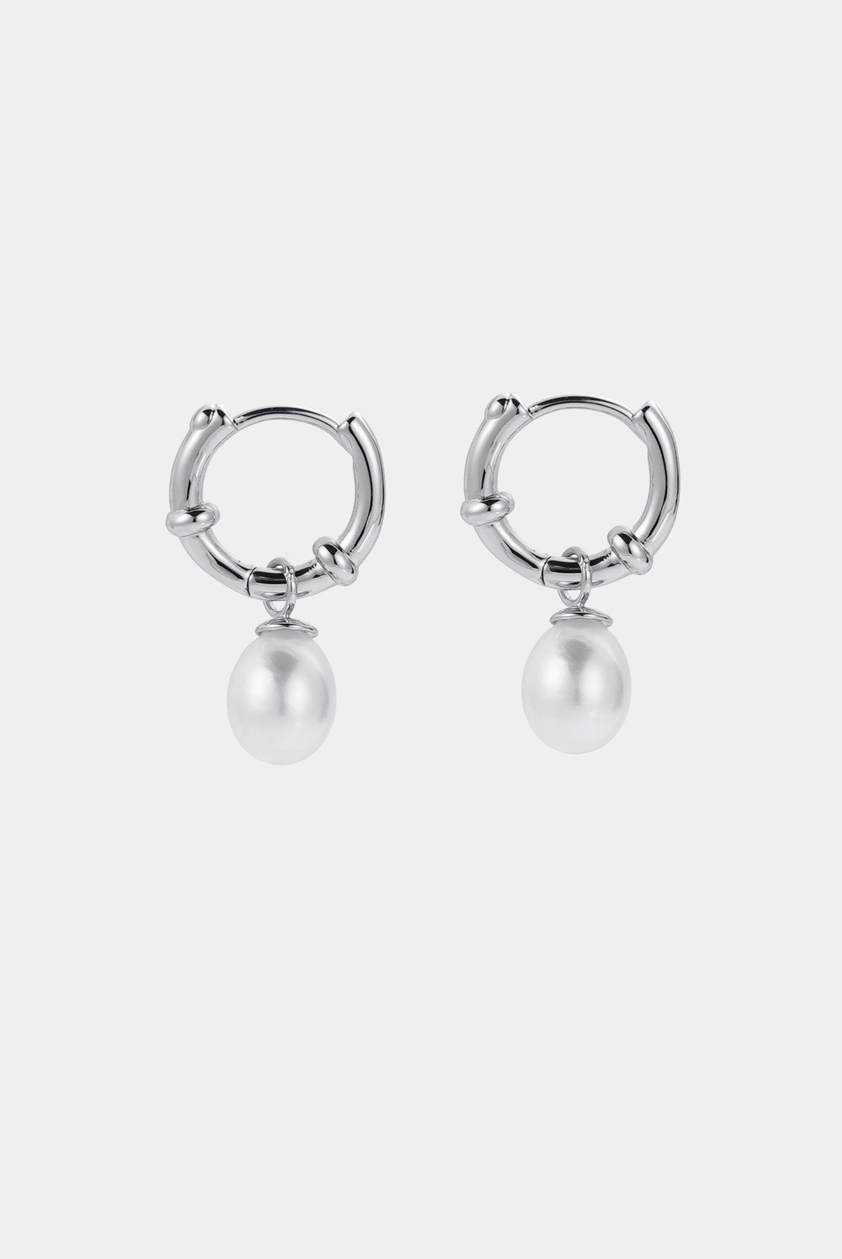 Silver Tessa Pearl Hoop — Zafino Australia (3 of 6)