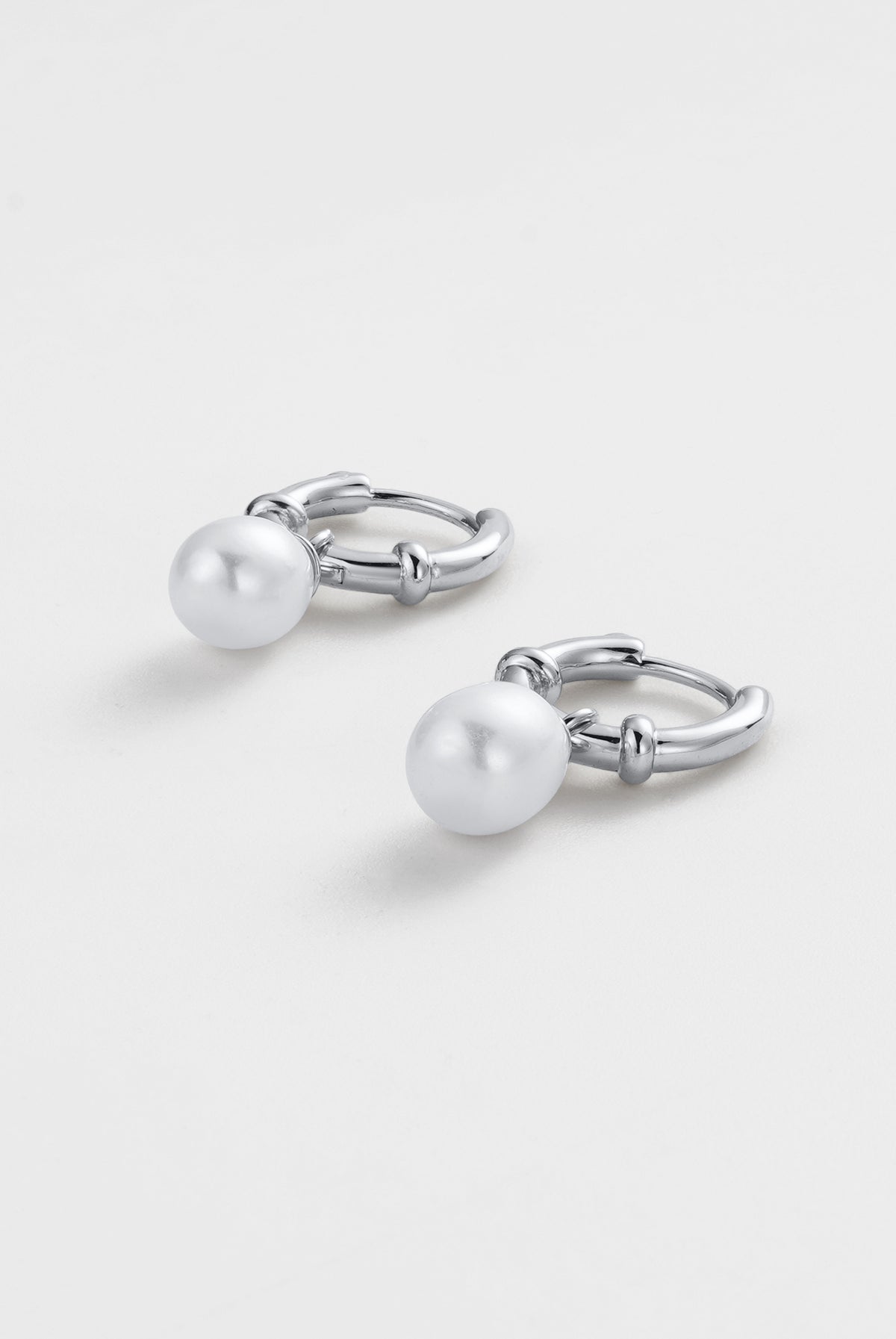 Silver Tessa Pearl Hoop — Zafino Australia (5 of 6)