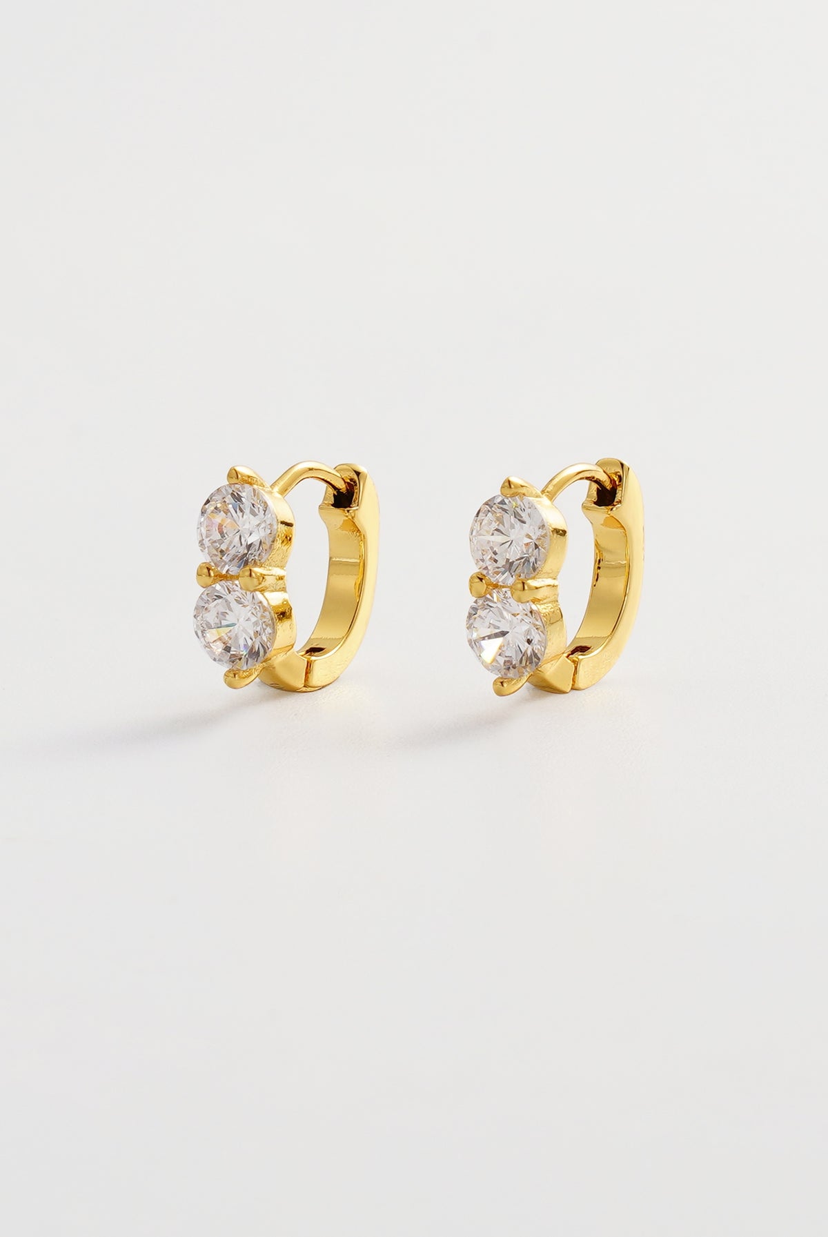 Gold Zoe Huggie — Zafino Australia (1 of 5)