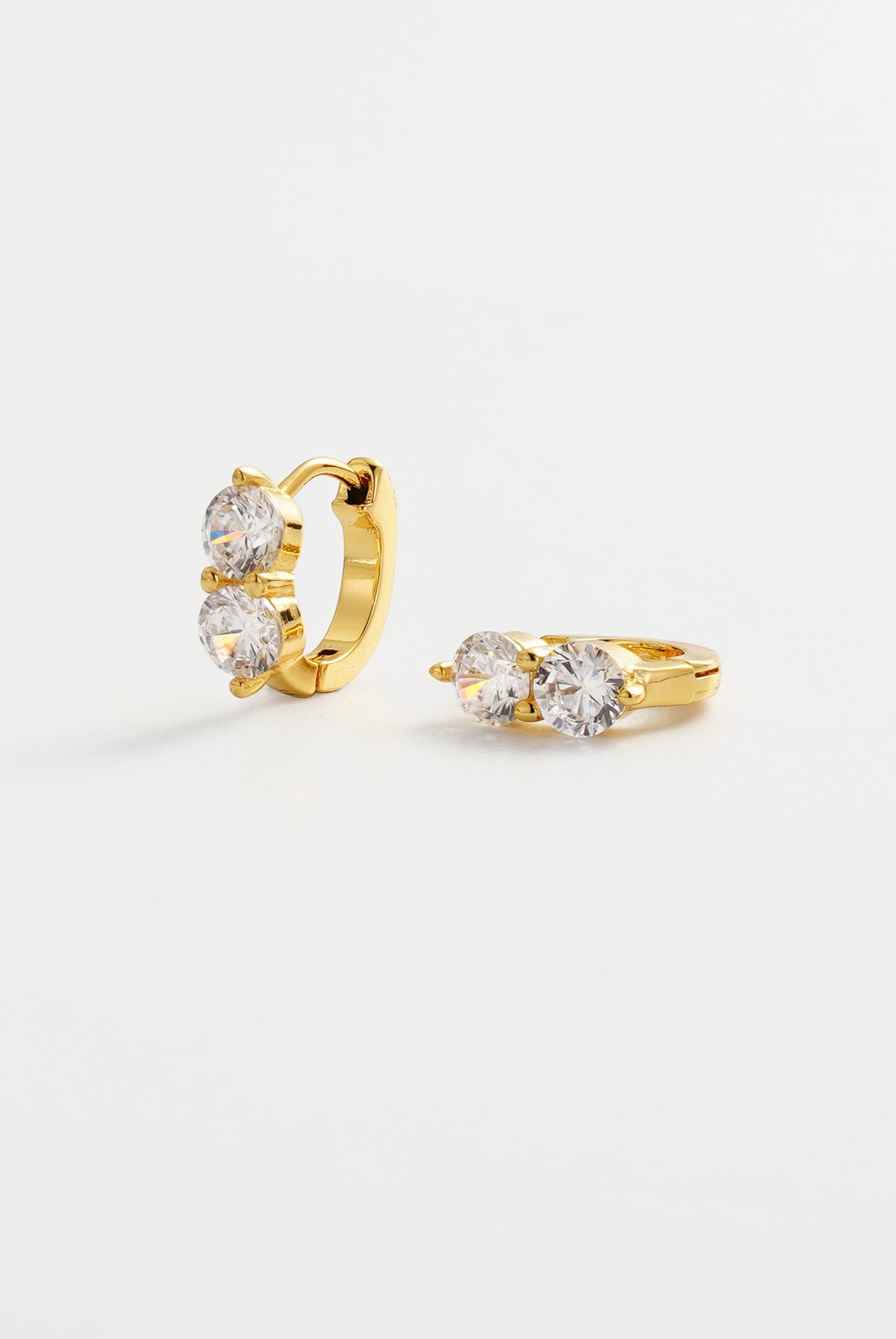 Gold Zoe Huggie — Zafino Australia (5 of 5)