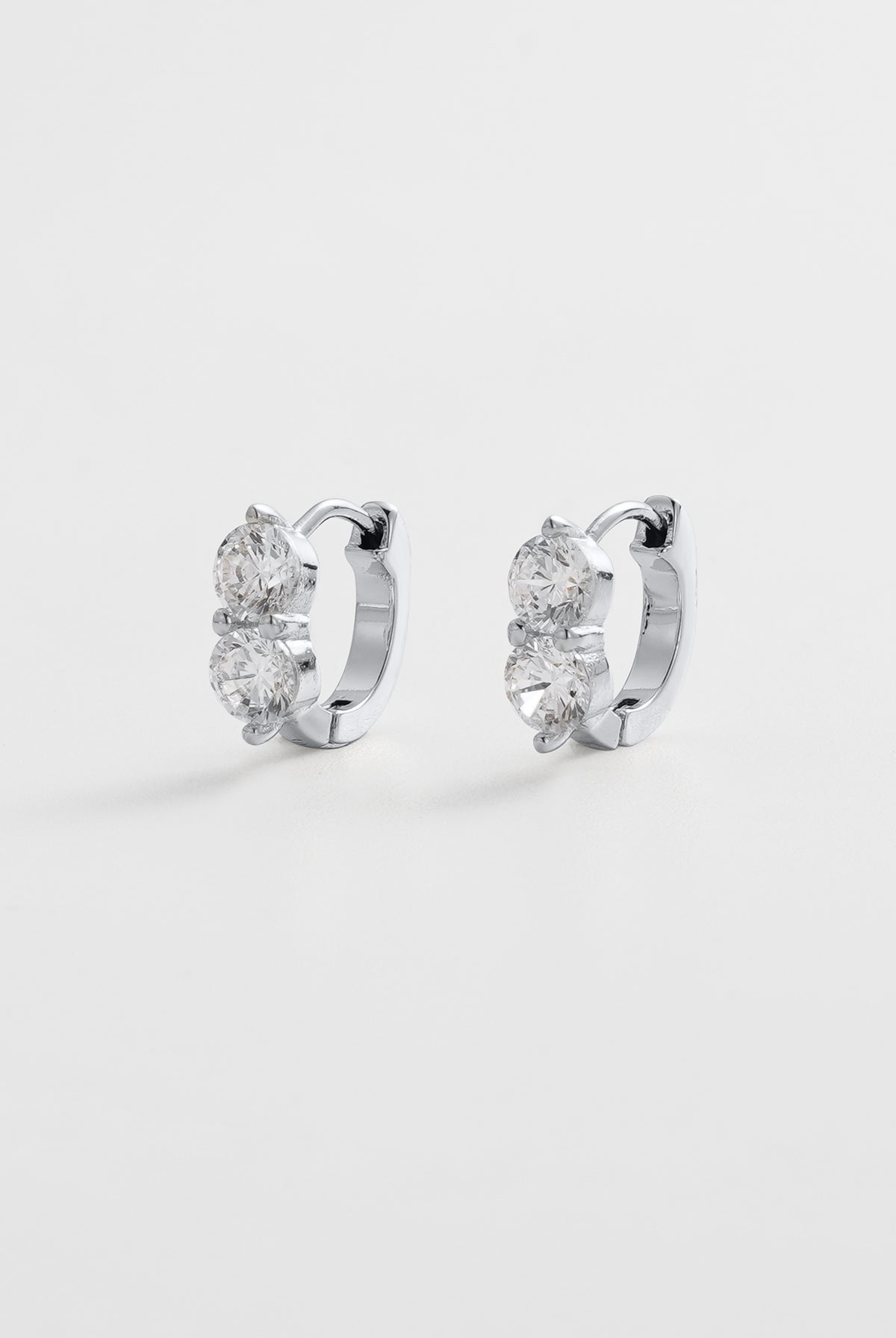Silver Zoe Huggie — Zafino Australia (1 of 5)