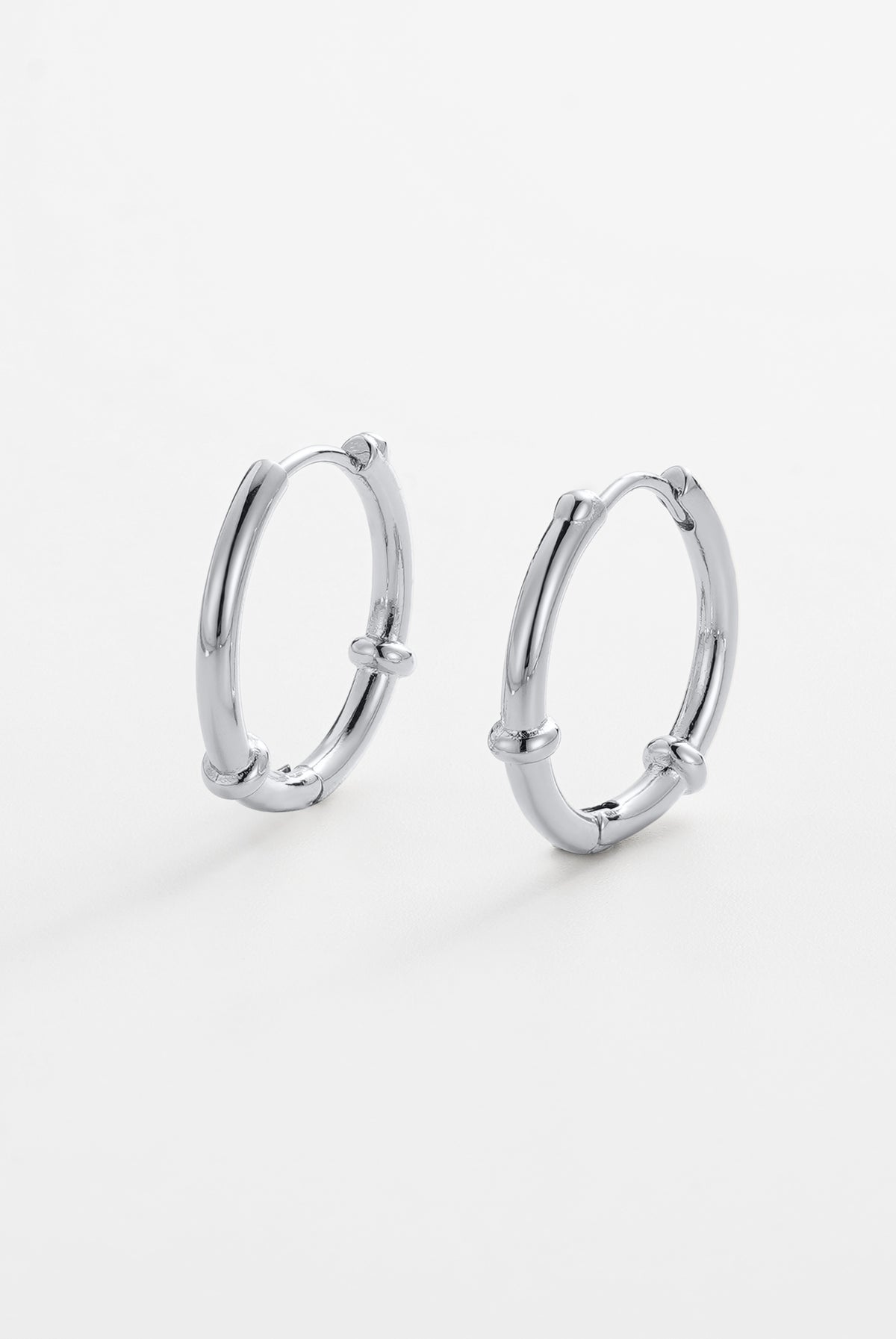 Silver Tessa Hoop — Zafino Australia (1 of 5)