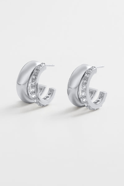 Zoe Hoop - Silver