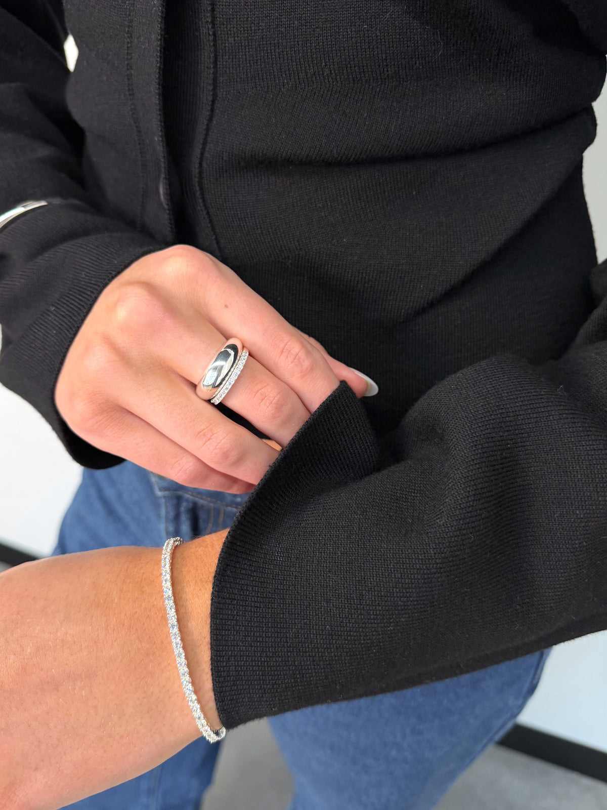 Dani Tennis Bracelet - Silver