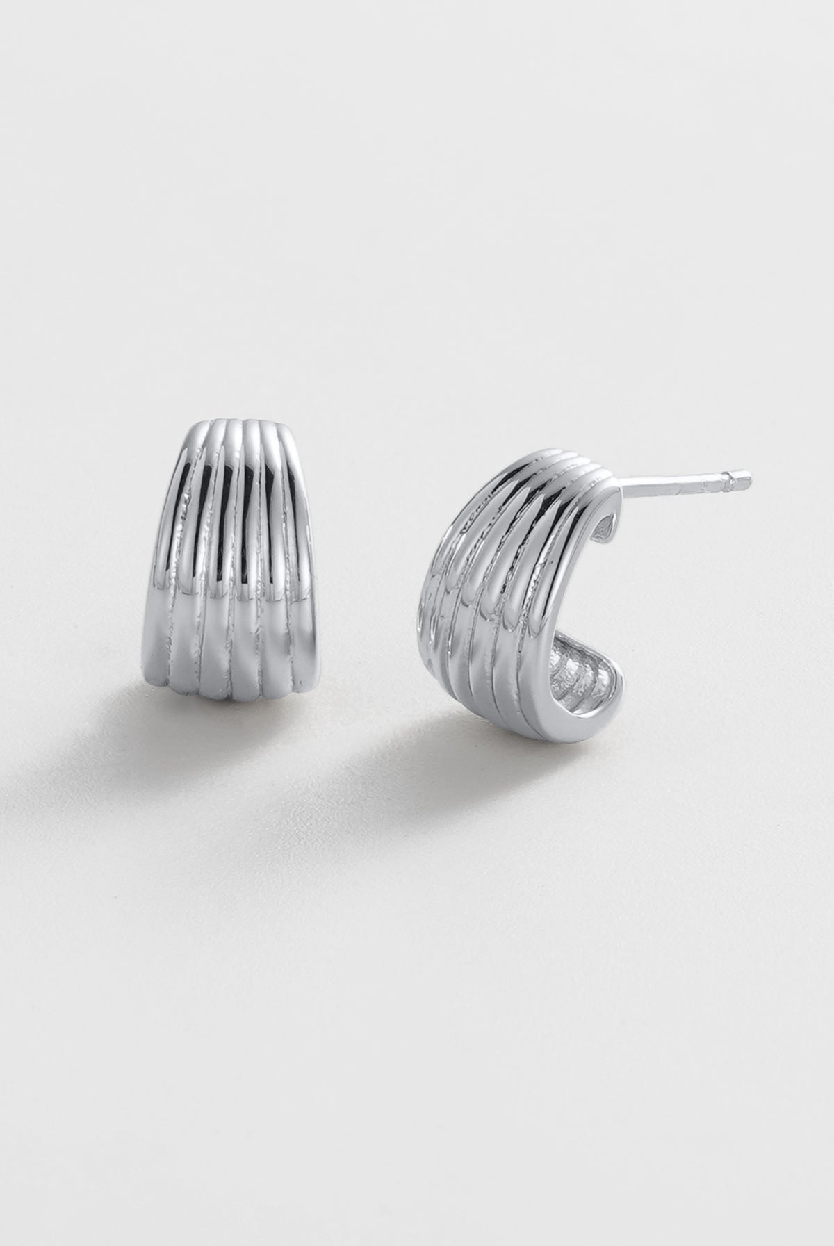 Silver Sasha Hoop - Small / Silver — Zafino Australia (1 of 4)