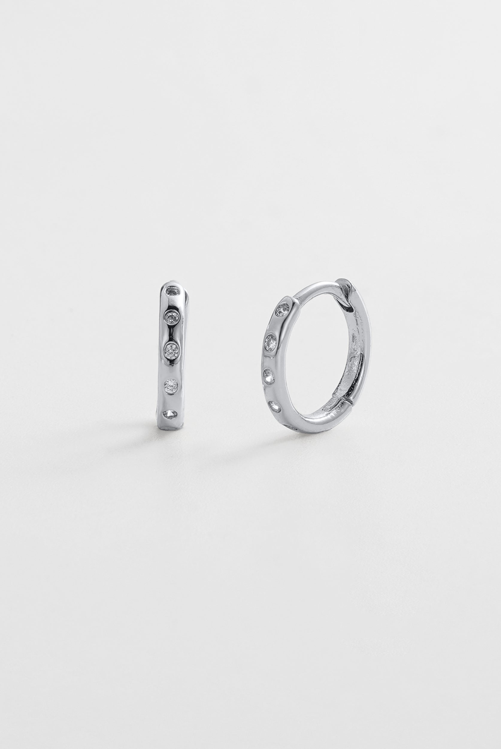 Talia Huggie - Silver