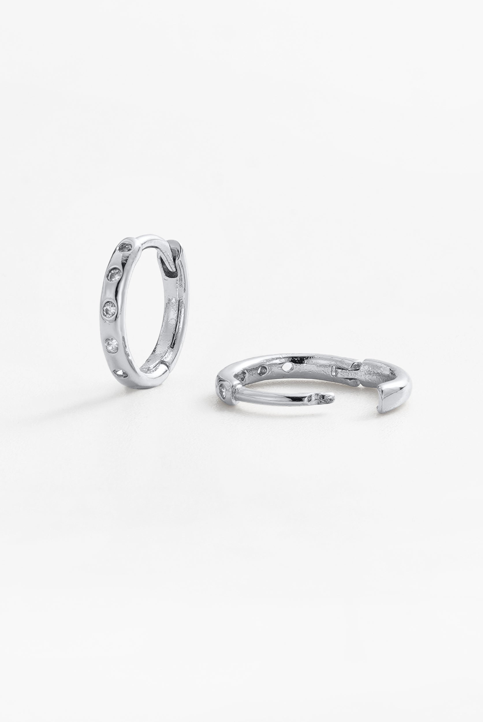 Talia Huggie - Silver