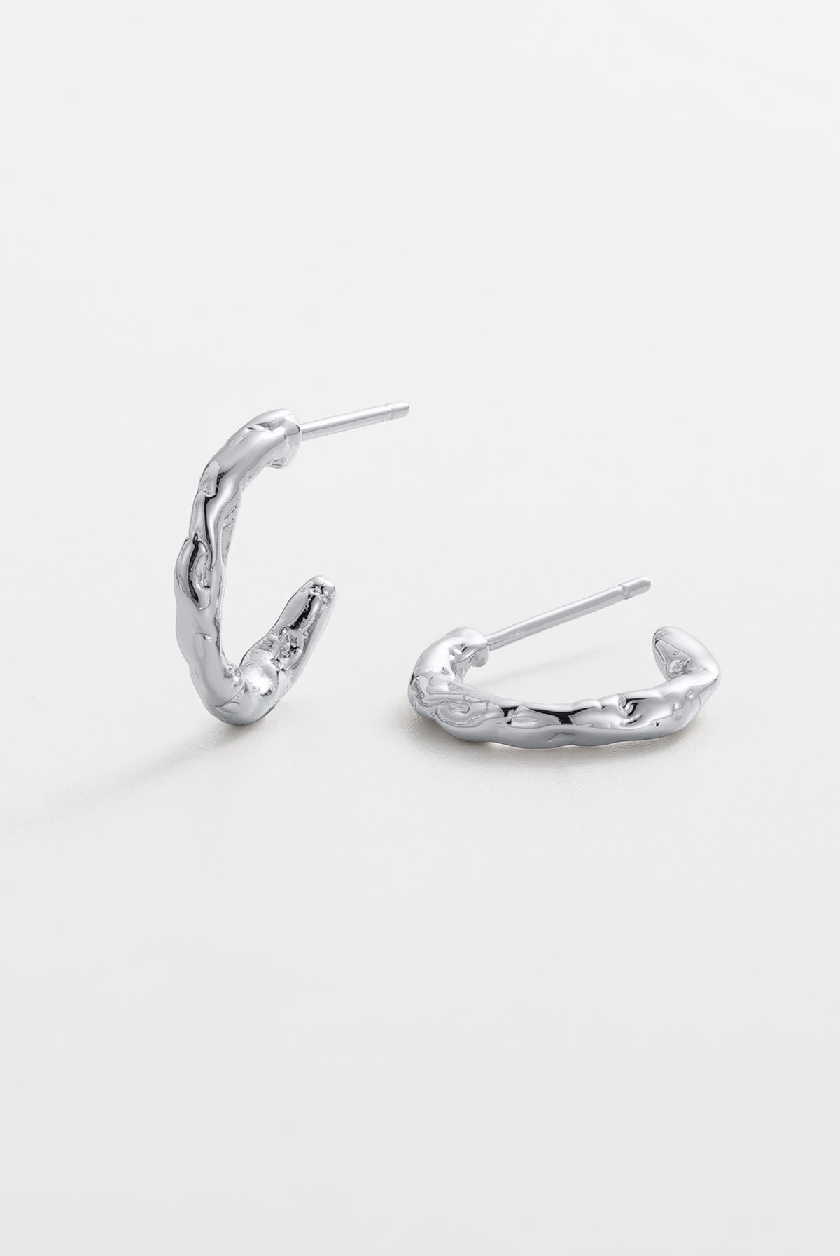 Alessia Hoop Small - Silver