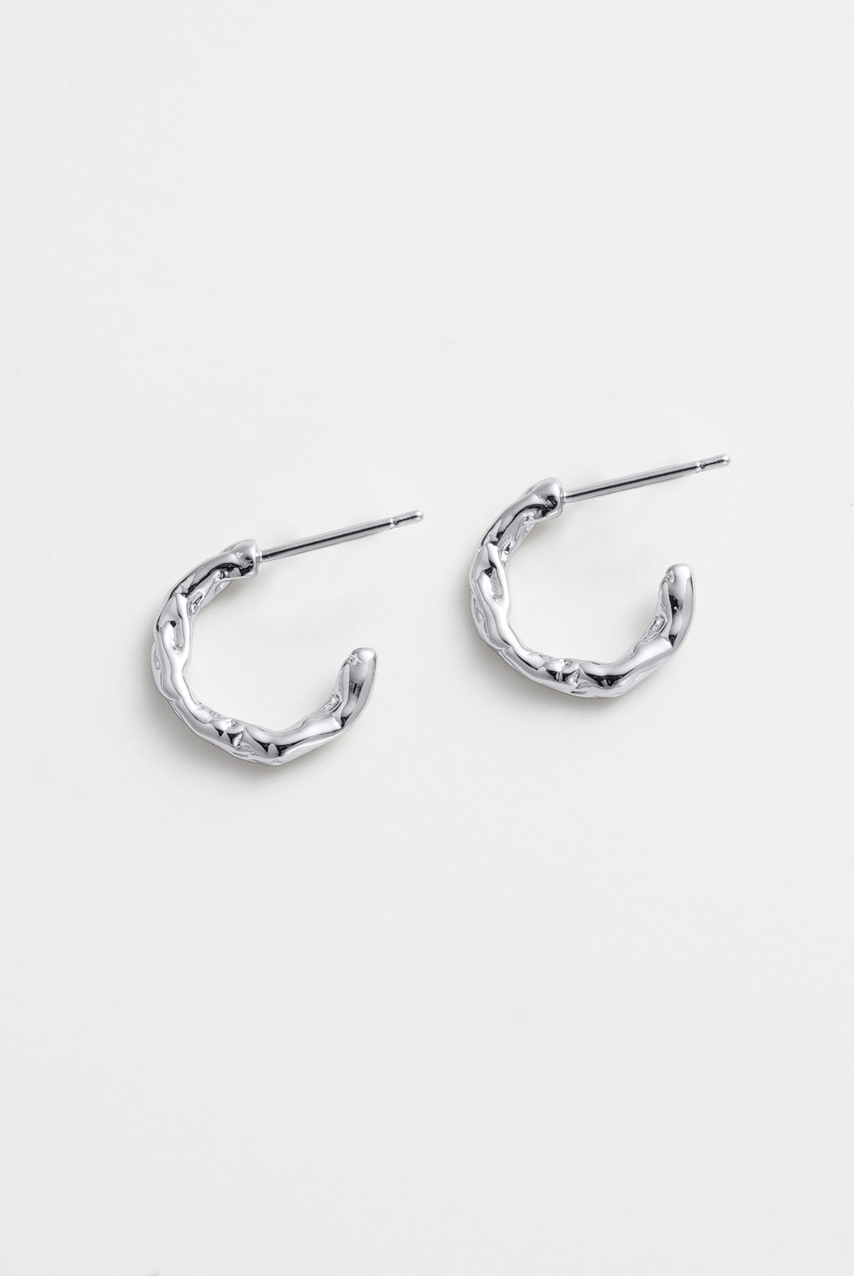 Alessia Hoop Small - Silver