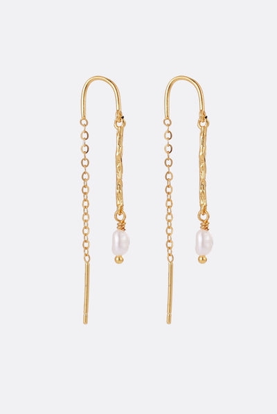 Alessia Thread Earring - Gold