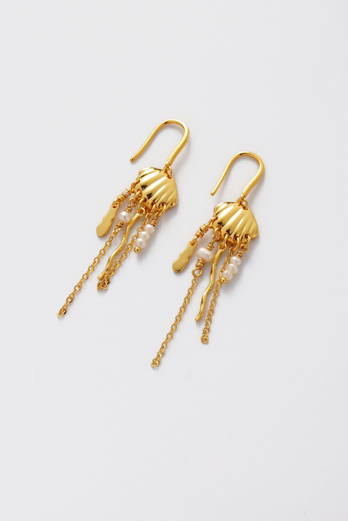 Goldie Long drop Earring - Gold
